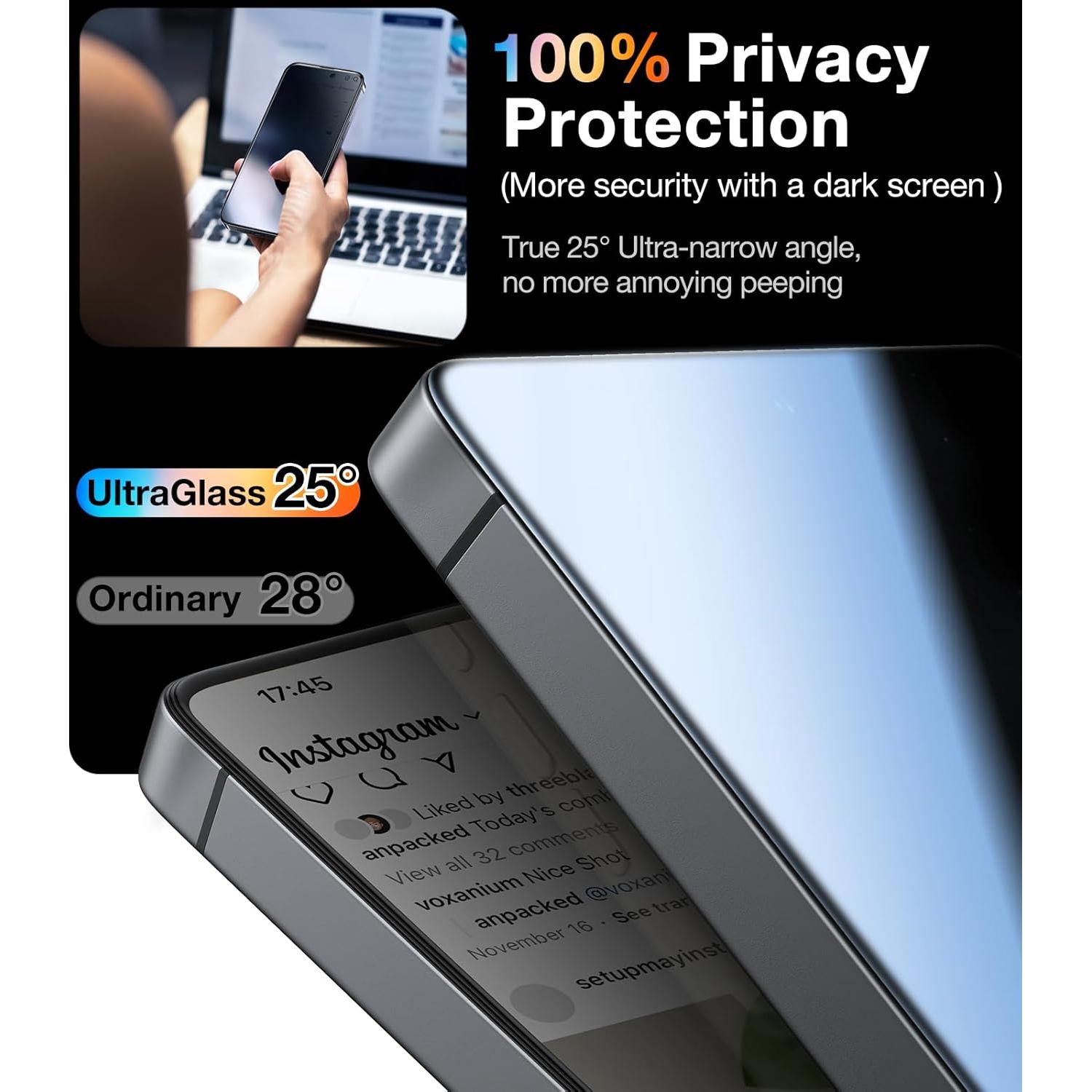 Protector de Pantalla UltraGlass 9H+ para Samsung Galaxy S25 Ultra