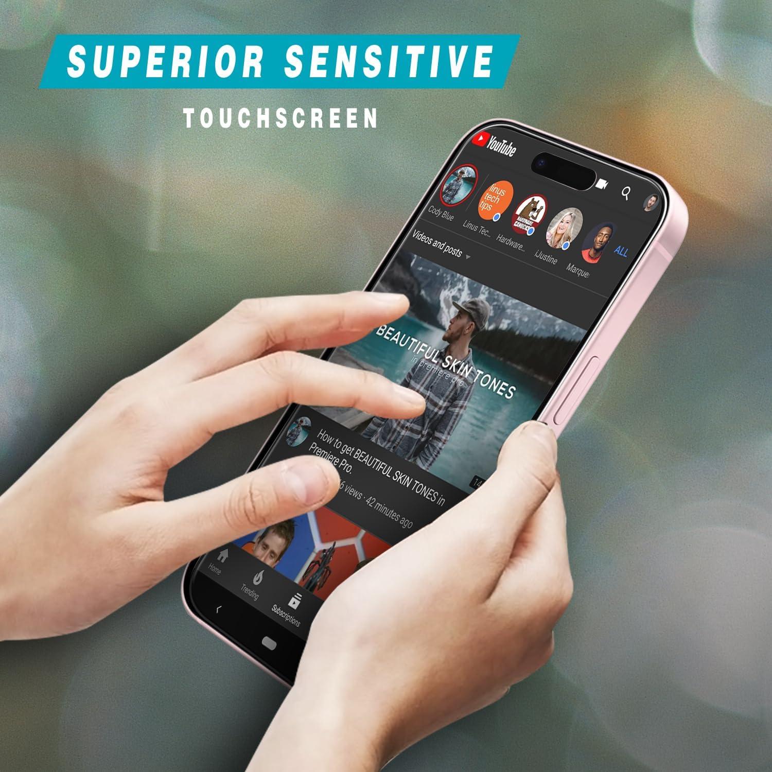 Protector de Pantalla Vidrio Templado Bencuku para iPhone 15 6.1"