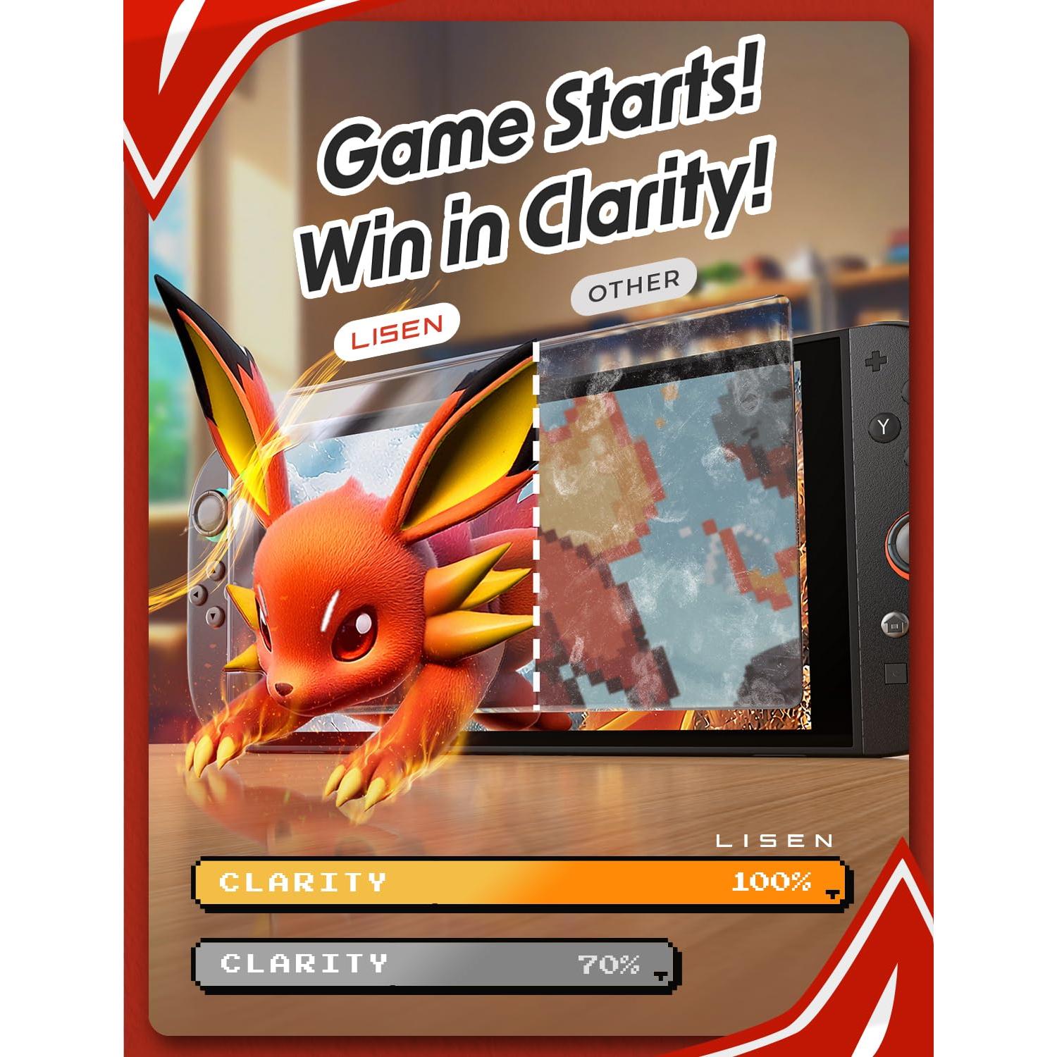 Protector de Pantalla Antirreflejante LISEN para Switch 2 - 2 Pcs