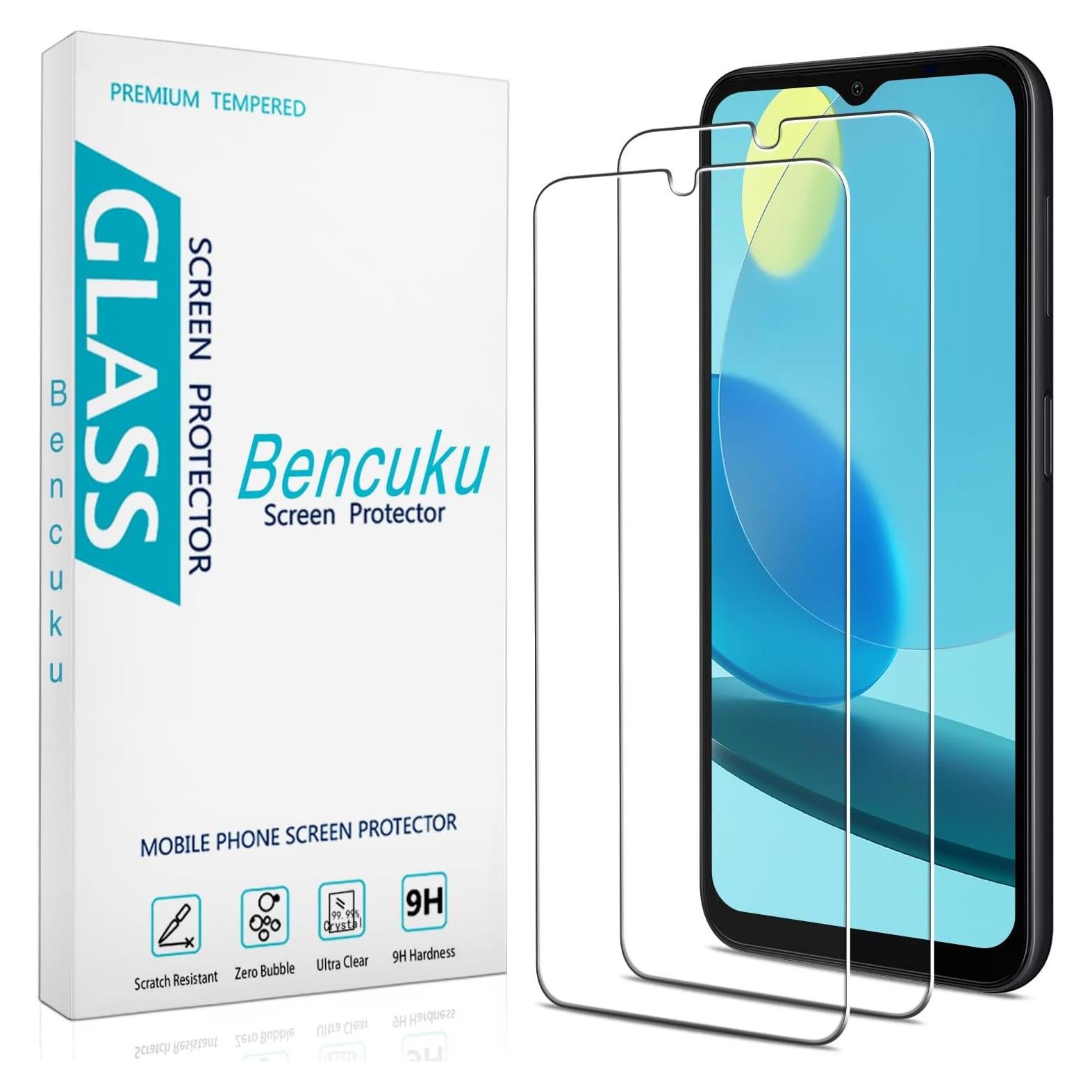 Protector de Pantalla Vidrio Templado Bencuku para Samsung Galaxy A14 5G
