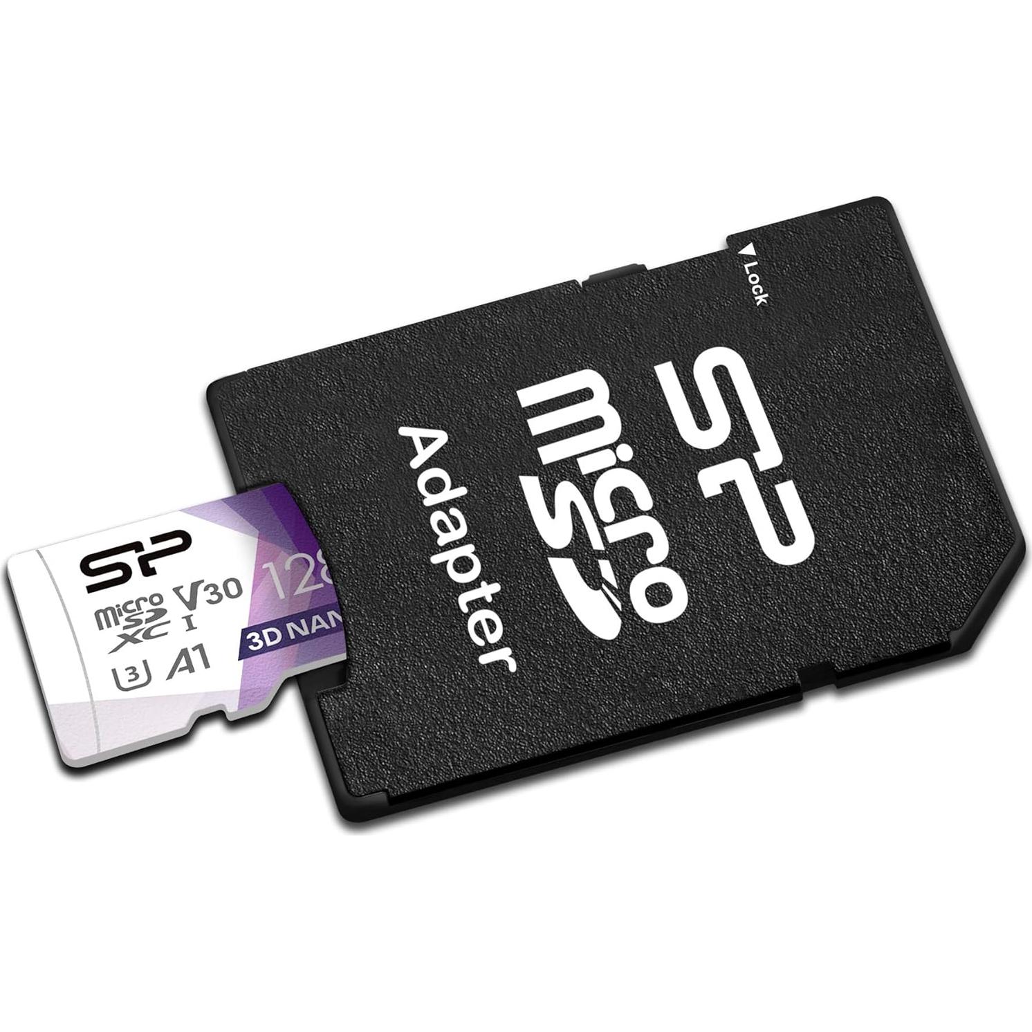 Silicon Power 2 Tarjetas Micro SD 128GB U3 Alta Velocidad