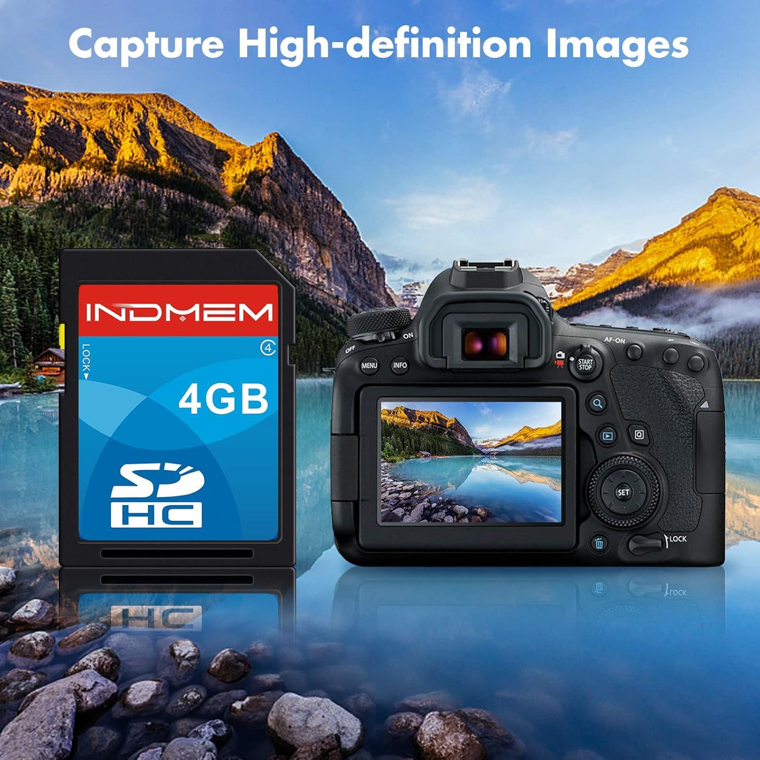 Tarjeta SDHC 4GB INDMEM Paquete de 5 Clase 4 Resistente al Agua