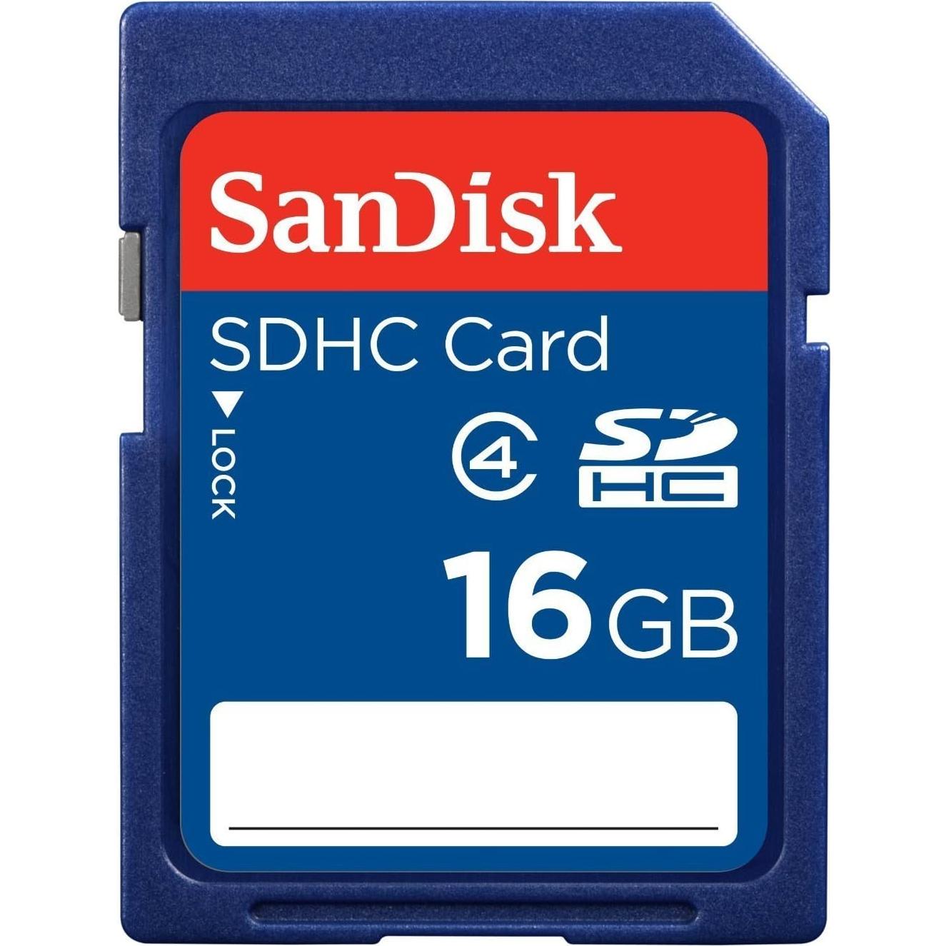 Tarjeta de Memoria SDHC SanDisk 16GB Clase 4 - Paquete de 4