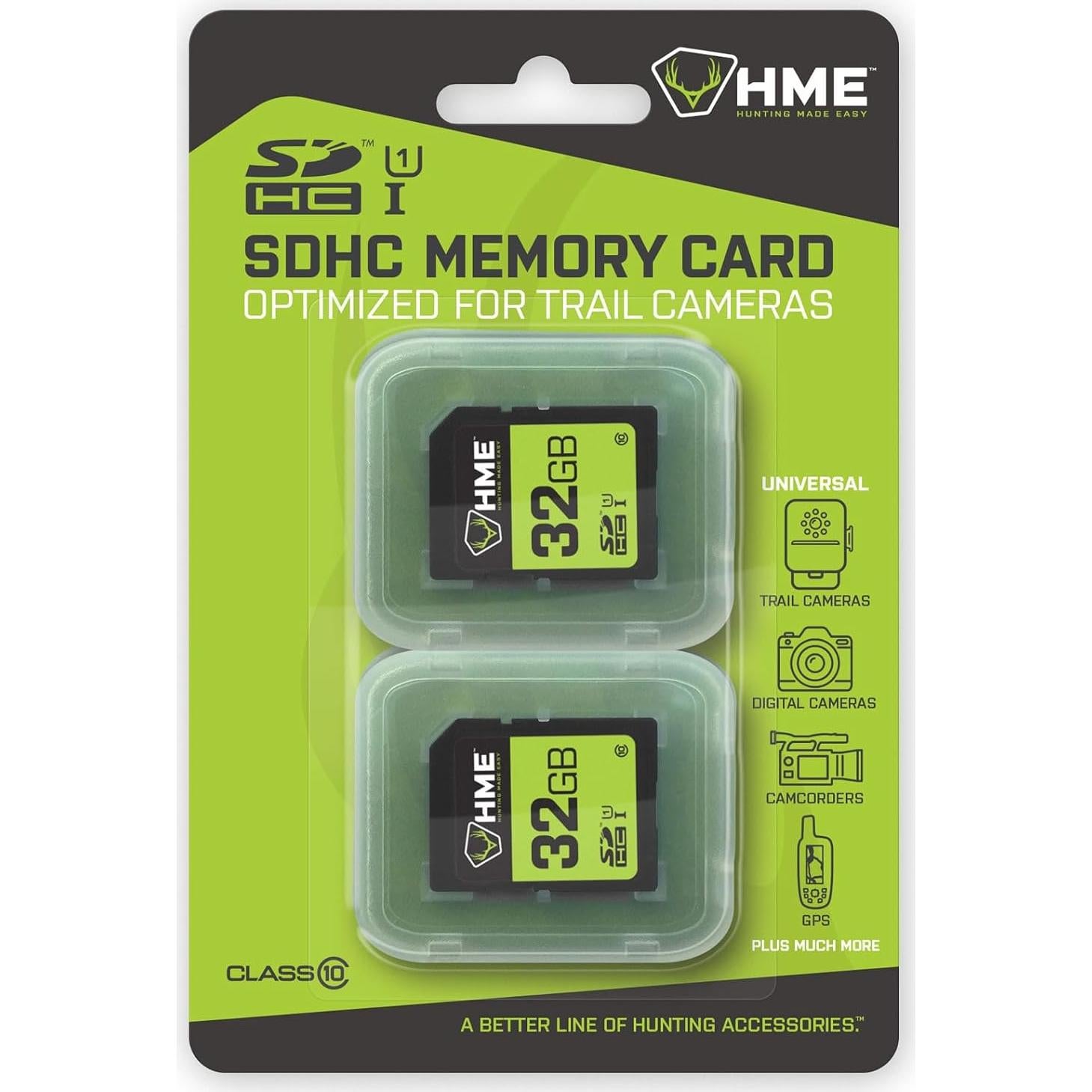 Tarjetas SD HME 32GB - Paquete de 2, Alta Velocidad, Duraderas