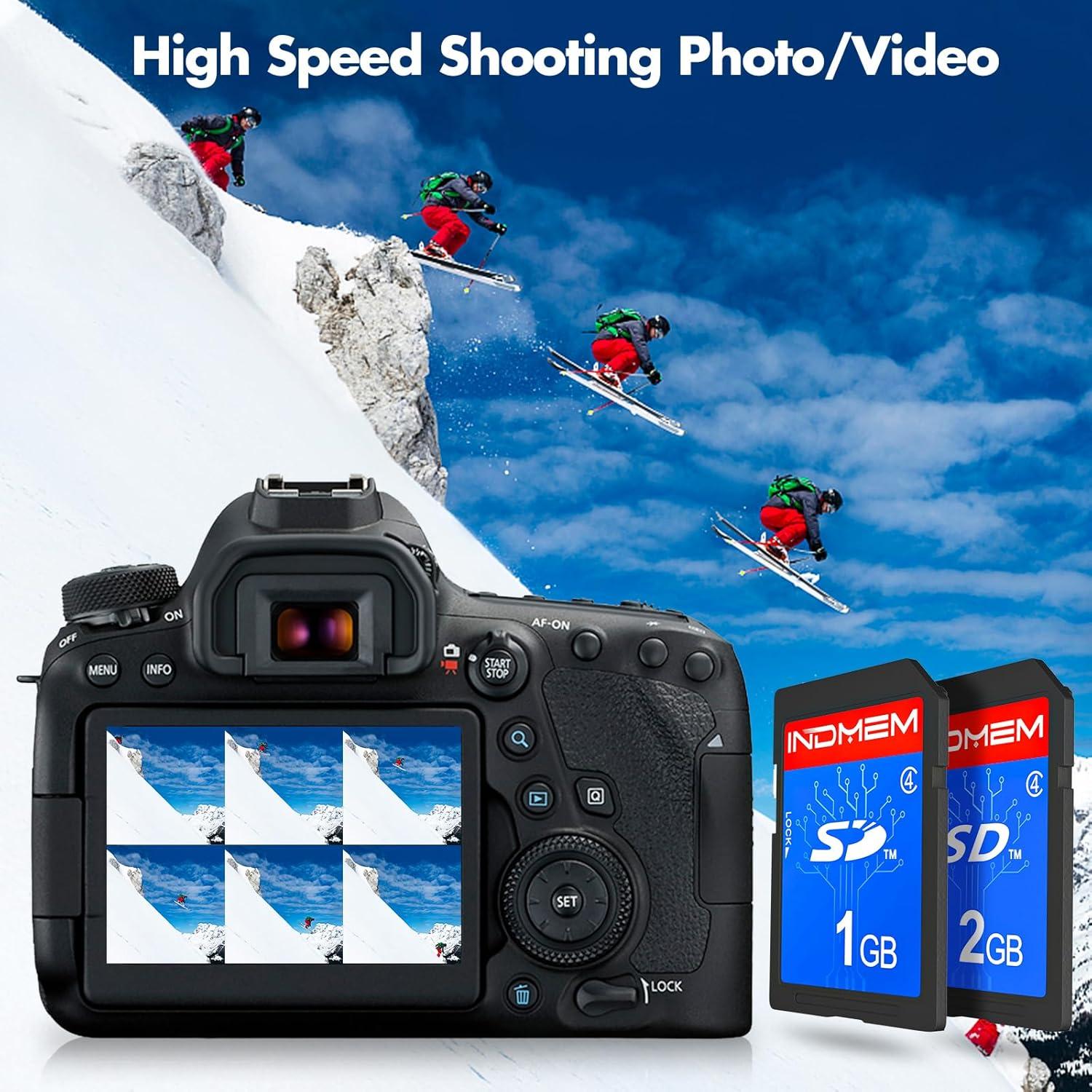 Tarjeta SD 1GB + 2GB INDMEM Clase 4 Memoria Flash