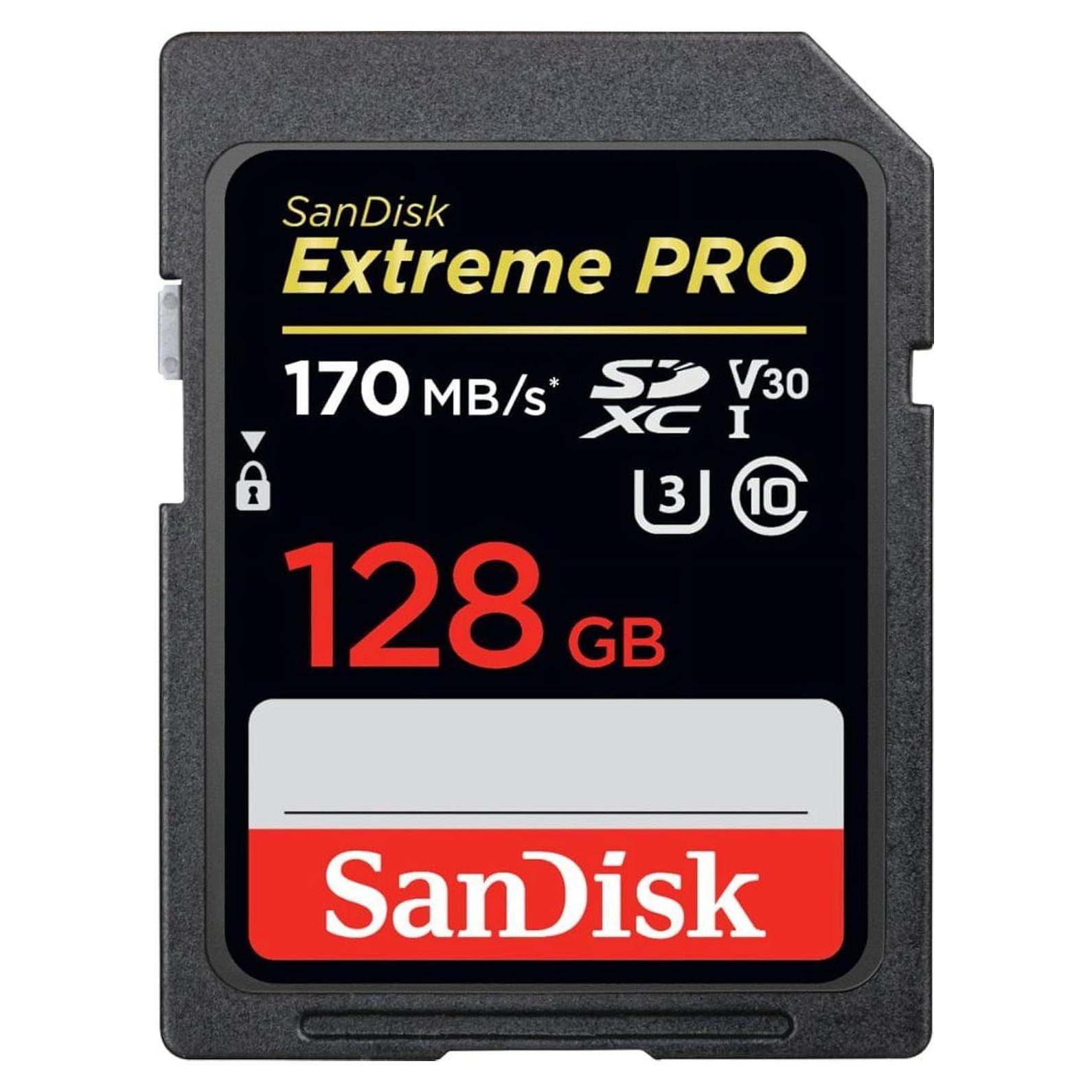 Tarjeta de Memoria SanDisk 128GB Extreme PRO UHS-I SDXC