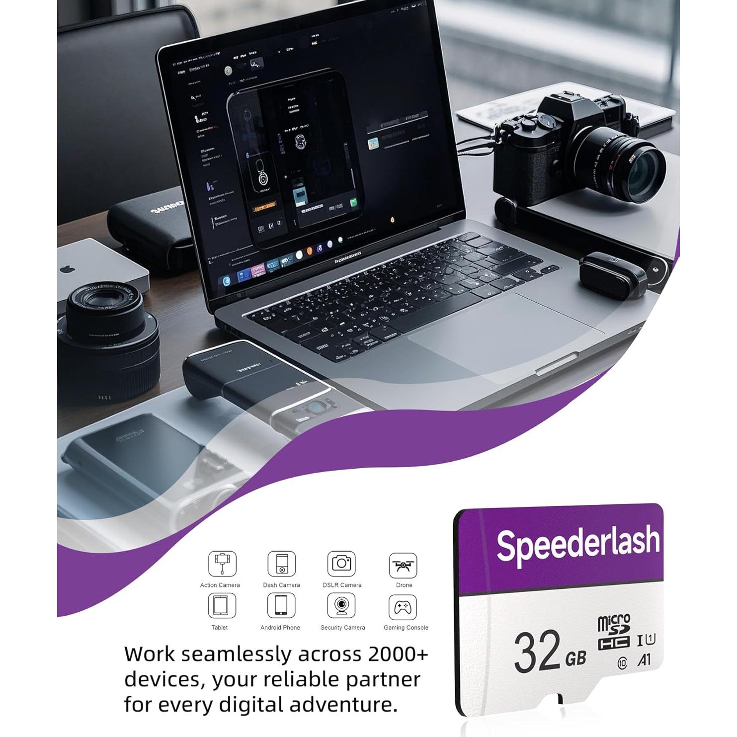 Tarjeta Micro SD 32GB Speederlash UHS-I Alta Velocidad