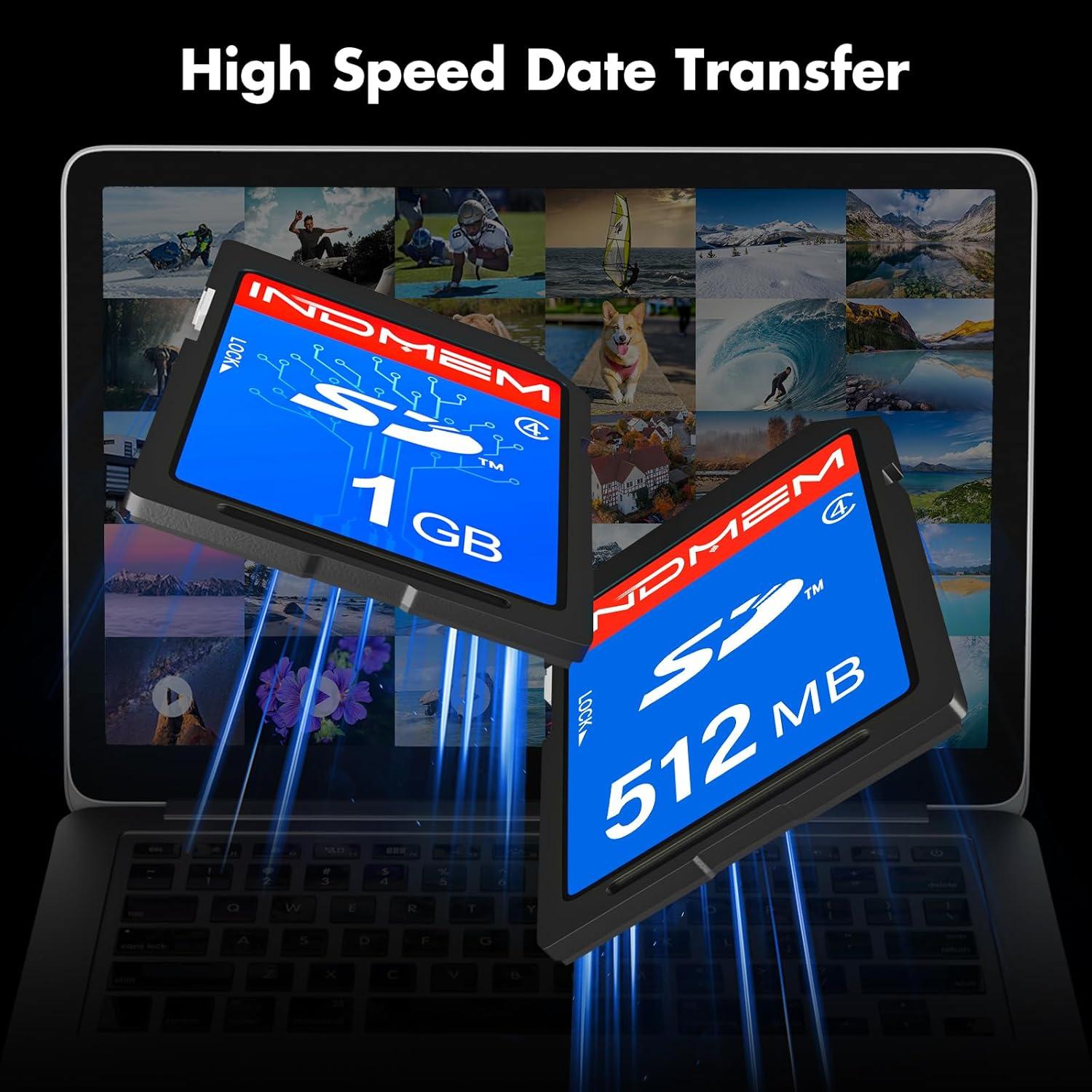 Tarjeta SD 1GB Clase 4 INDMEM para Cámaras Digitales