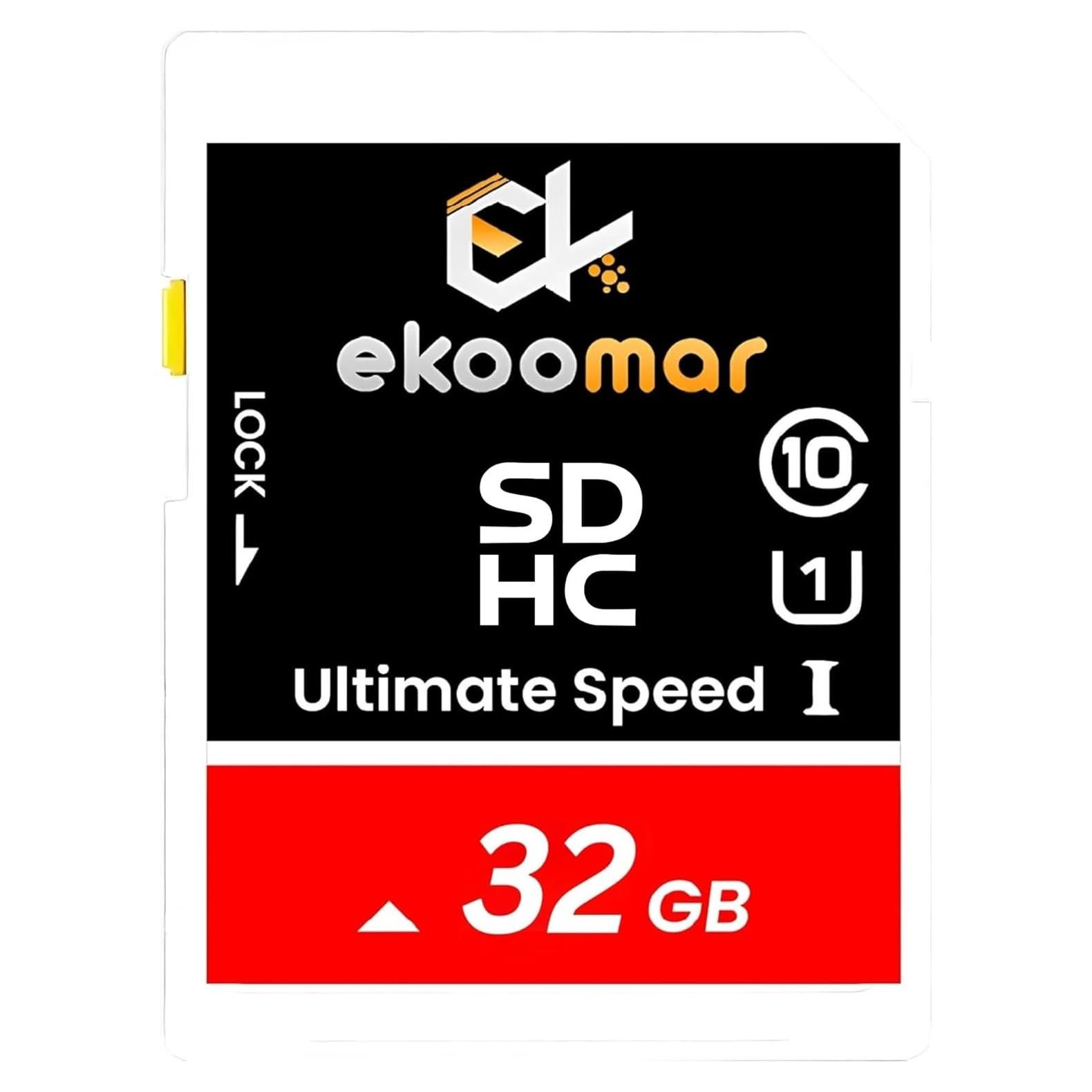Tarjeta de Memoria Ekoomar 32GB Clase 10 120MB/s para Cámara