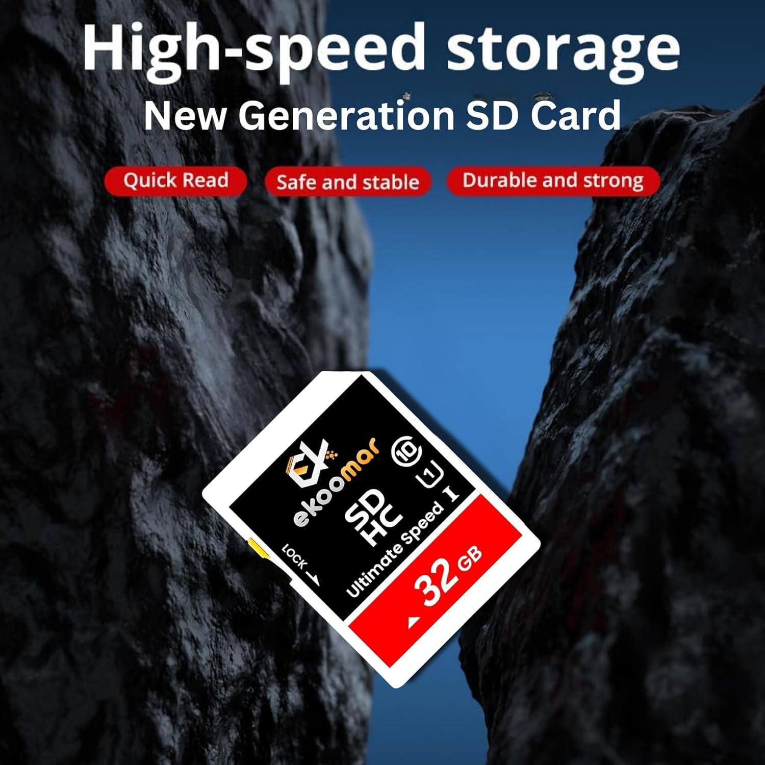 Tarjeta de Memoria Ekoomar 32GB Clase 10 120MB/s para Cámara