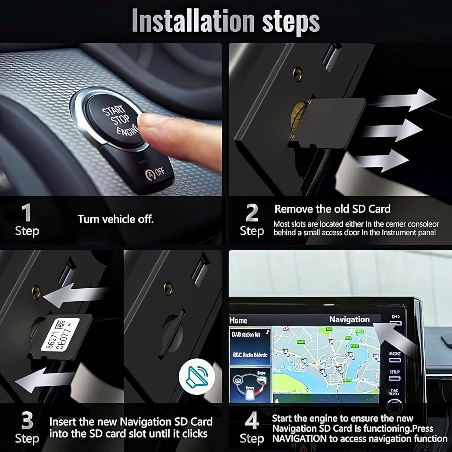 Tarjeta SD de Navegación Toyota 2025 ARERCO 86271-0E077 GPS