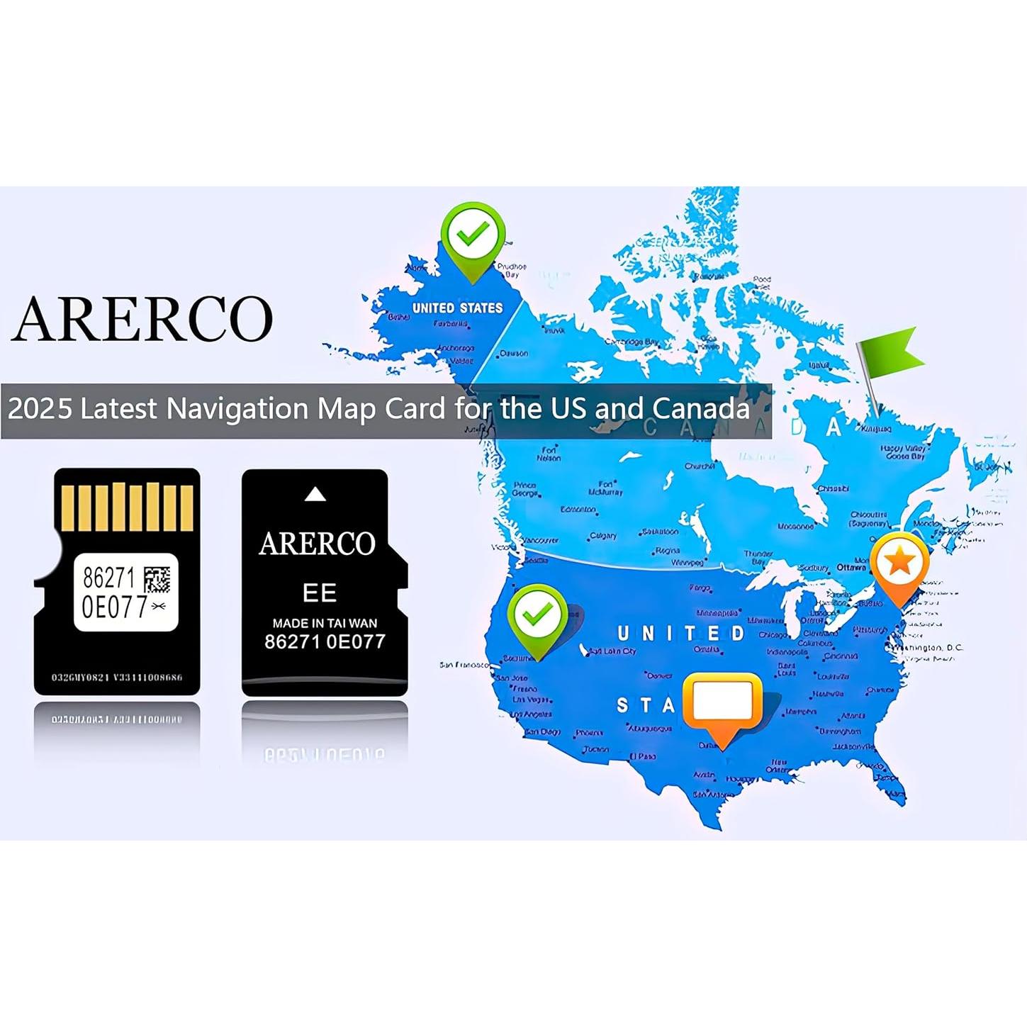 Tarjeta SD de Navegación Toyota 2025 ARERCO 86271-0E077 GPS