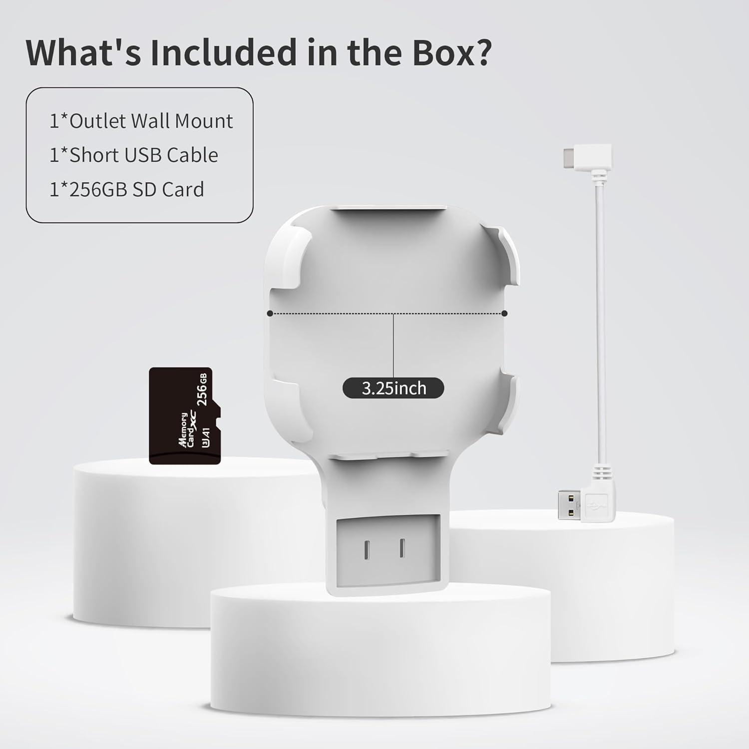 Tarjeta MicroSD 256GB Kidjoyo + Soporte Pared Blink XR