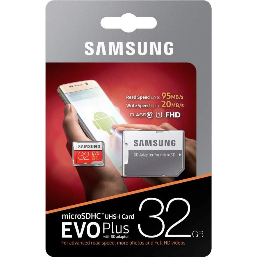 Micro SDHC Samsung 32GB EVO Plus Clase 10 con Adaptador