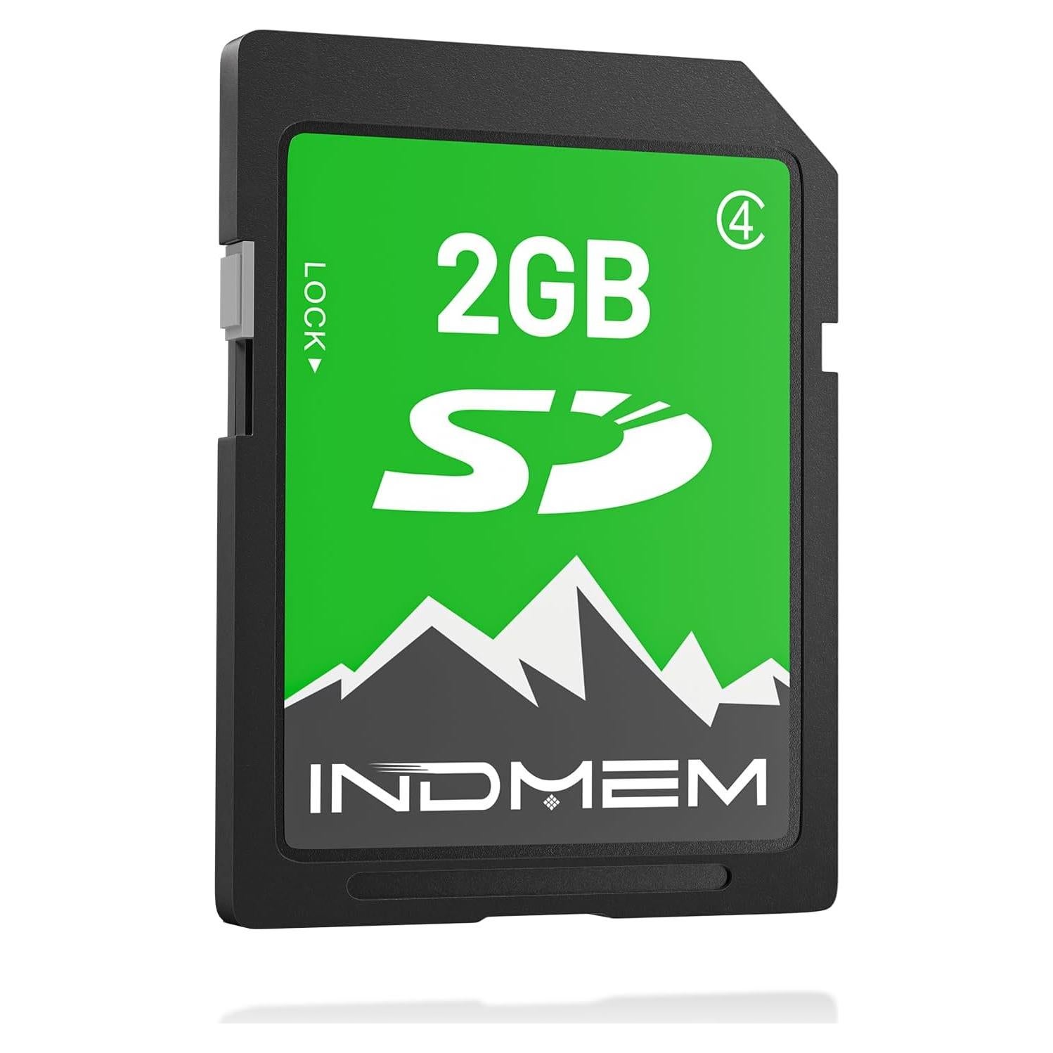 Tarjeta SD 2GB INDMEM Clase 4 para Cámara Digital