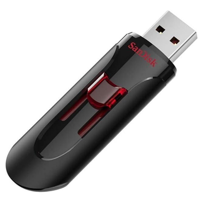 Pendrive SanDisk 64GB Cruzer Glide USB 3.0 Negro