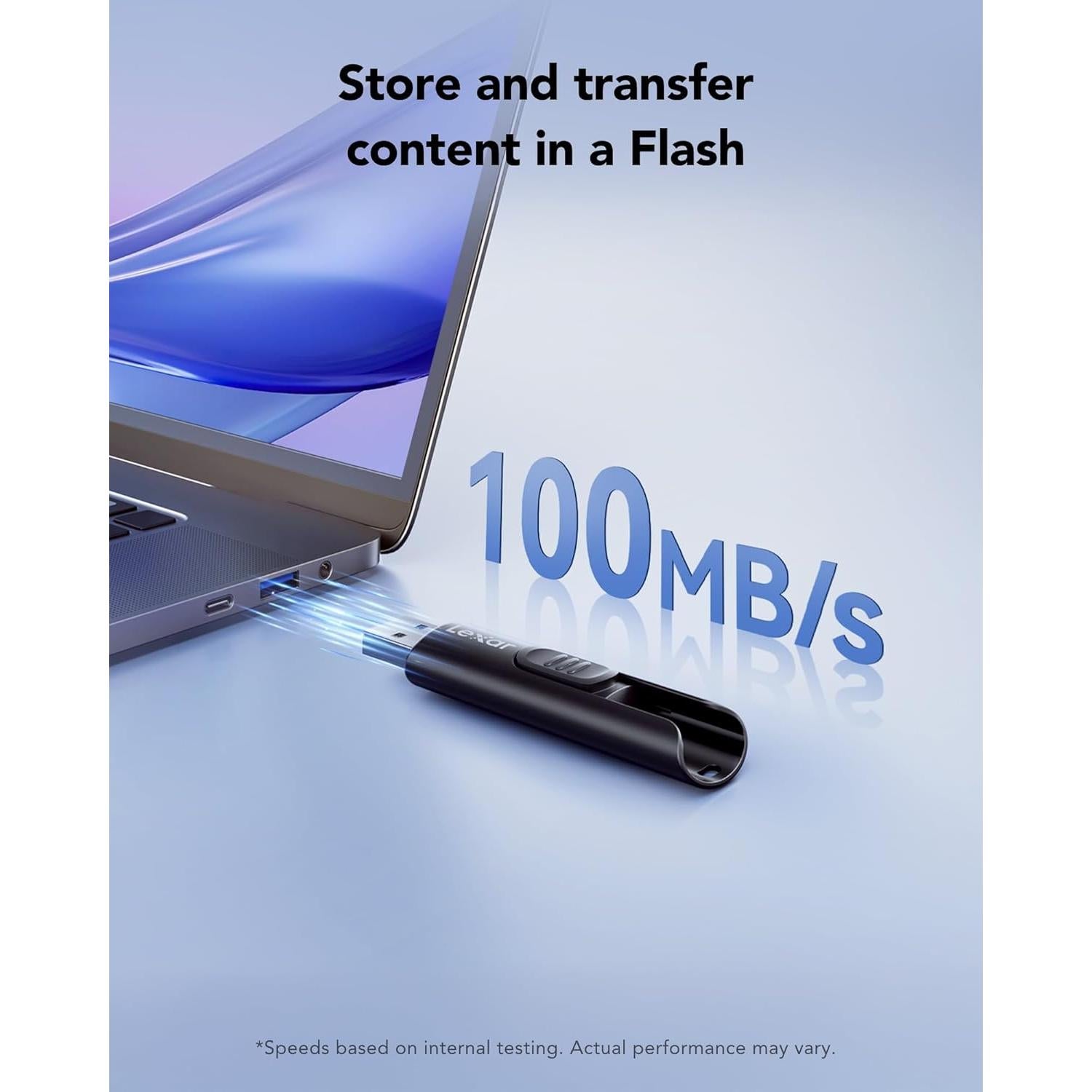 Pendrive Lexar A30E 64GB USB 3.2 Gen 1 hasta 100MB/s