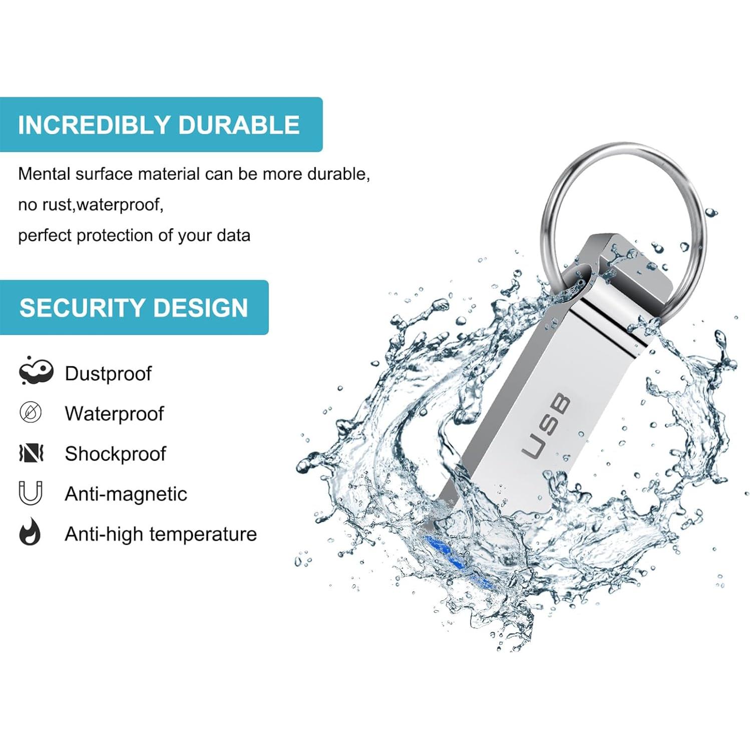 Unidad Flash USB 230GB Marryler Resistente al Agua Metal