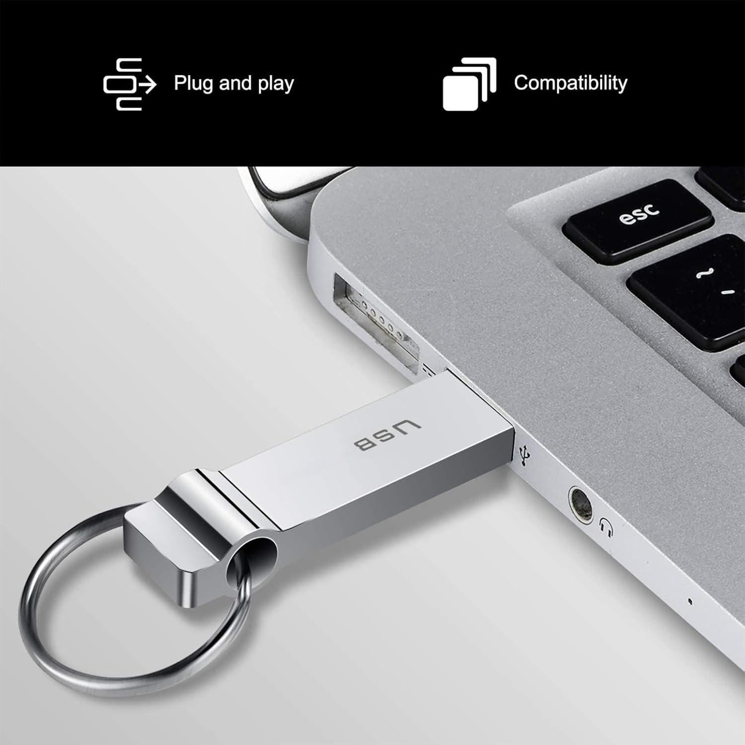 Unidad Flash USB 230GB Marryler Resistente al Agua Metal