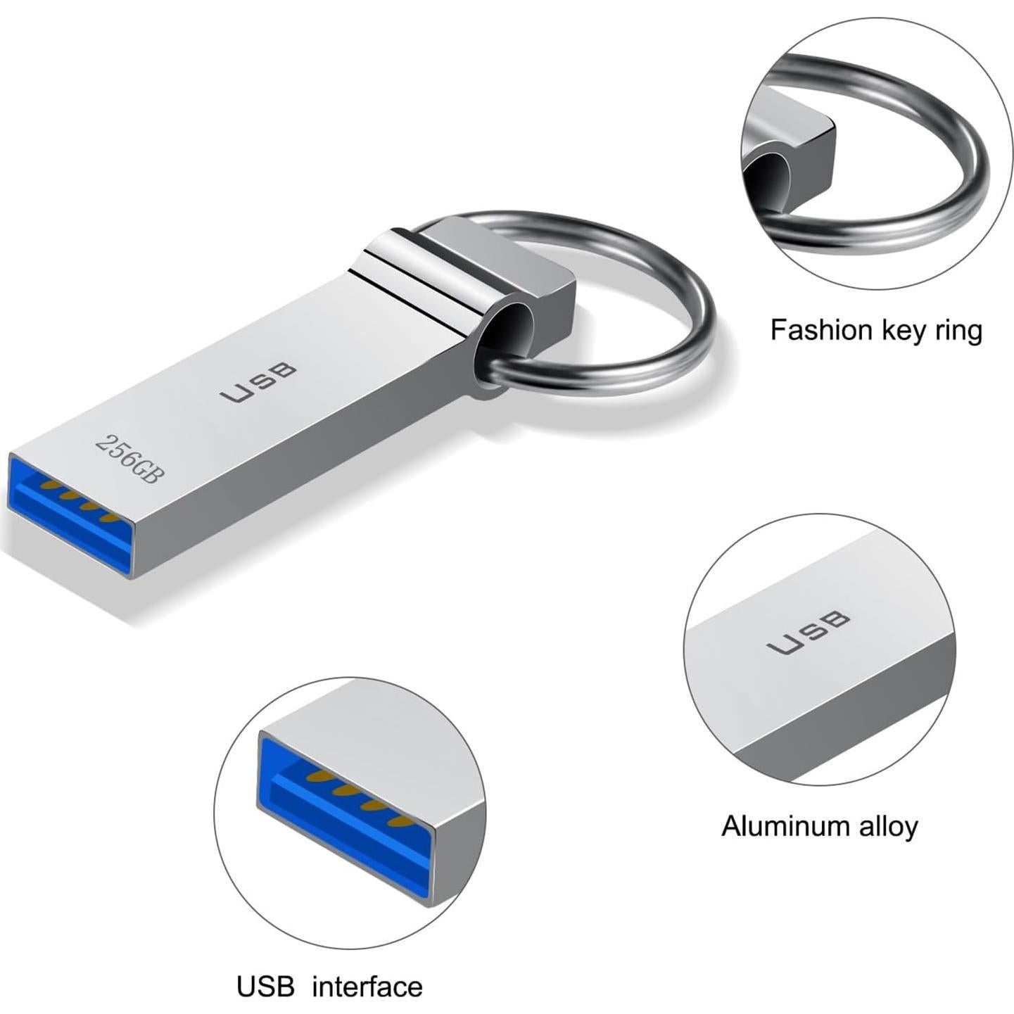Unidad Flash USB 230GB Marryler Resistente al Agua Metal