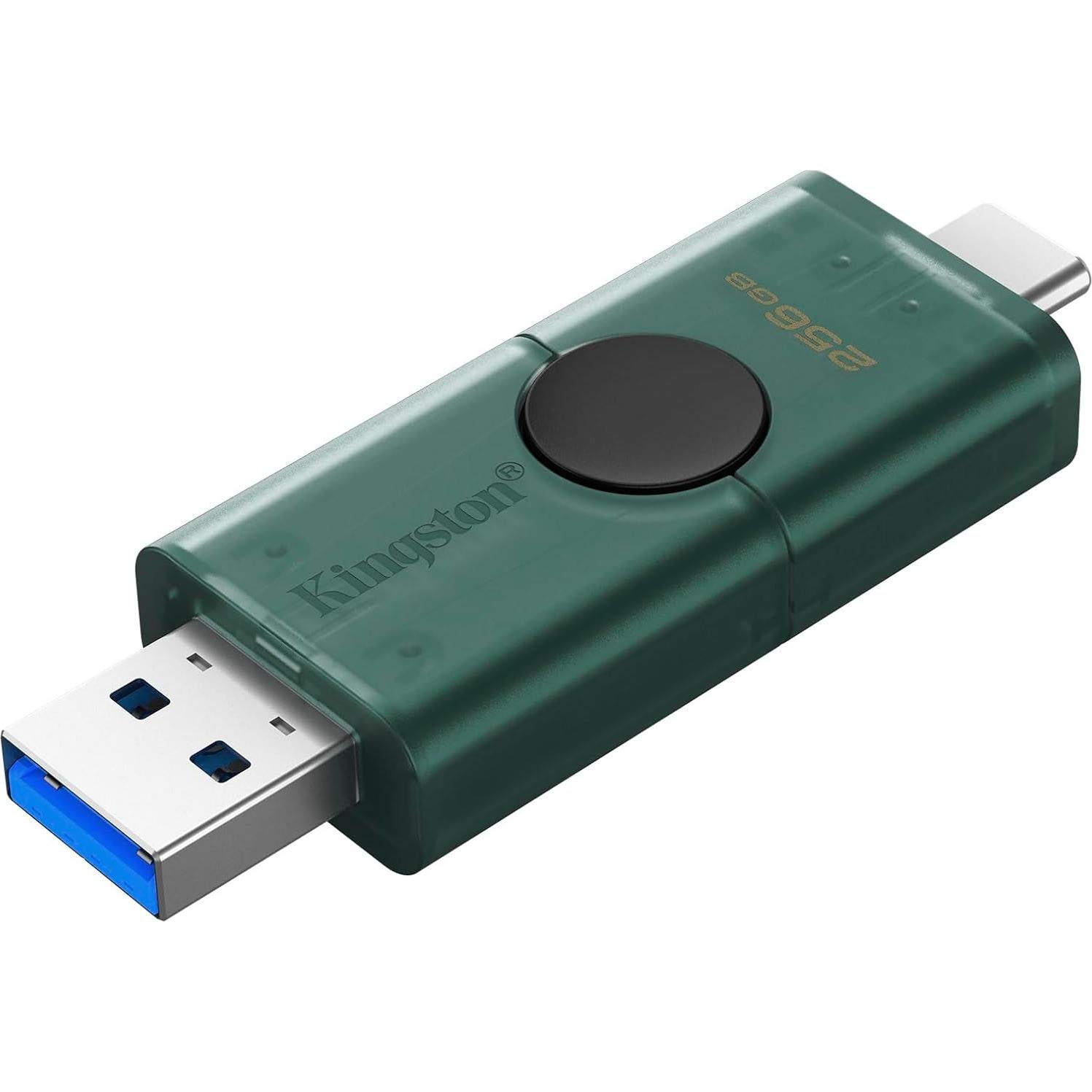 Unidad Flash Kingston DataTraveler DuoG2 256GB USB-A y USB-C