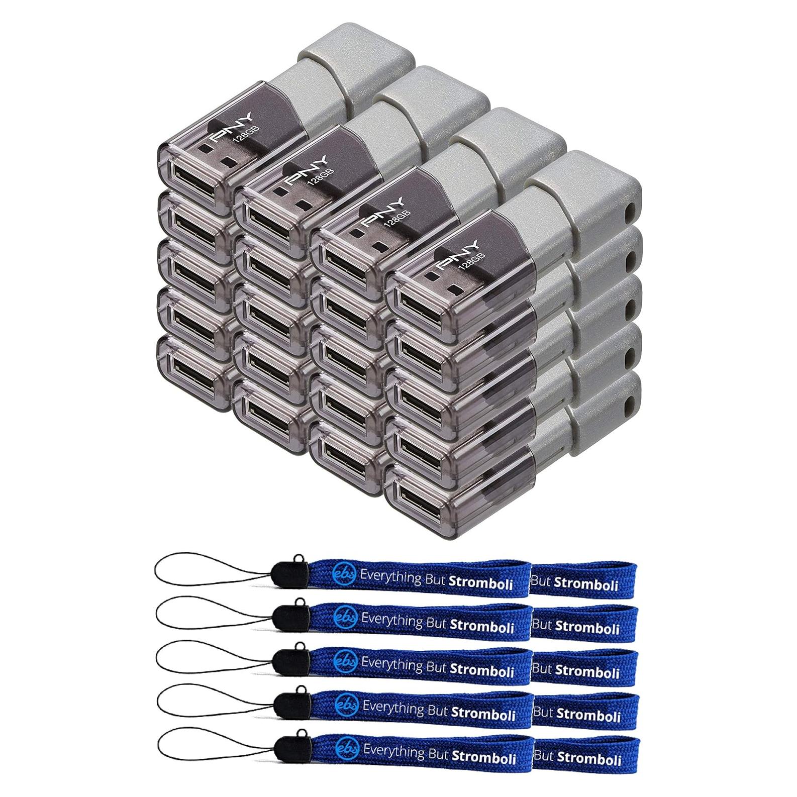 PNY 128GB USB 3.0 Turbo Attache 3 - Paquete de 20 Pendrives