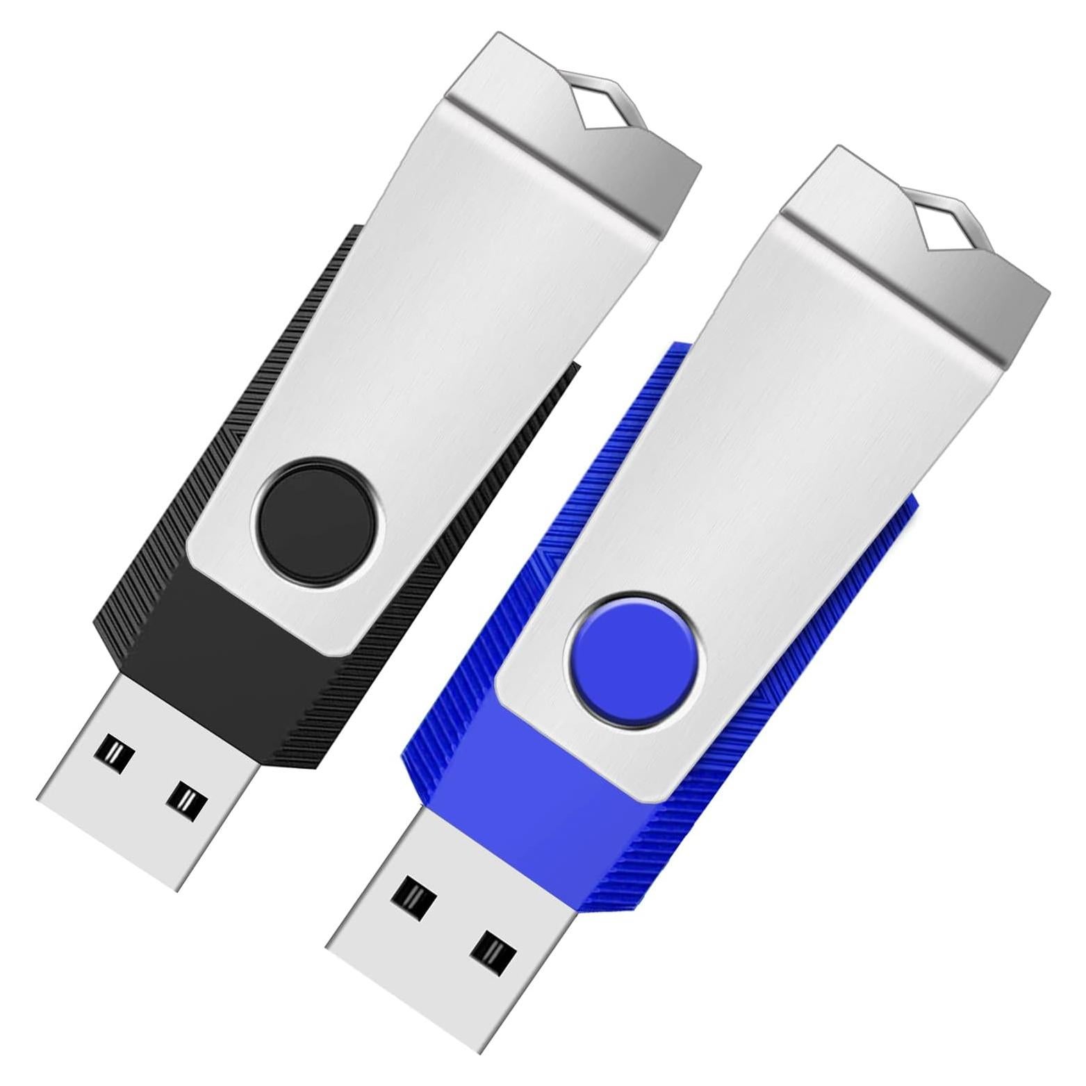 Paquete de 2 Unidades Flash USB 2.0 Wooolken 2GB con Luz LED