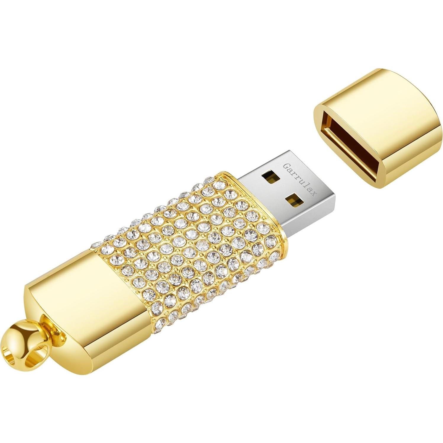 Unidad Flash USB 128GB GARRULAX Oro Memoria USB 2.0