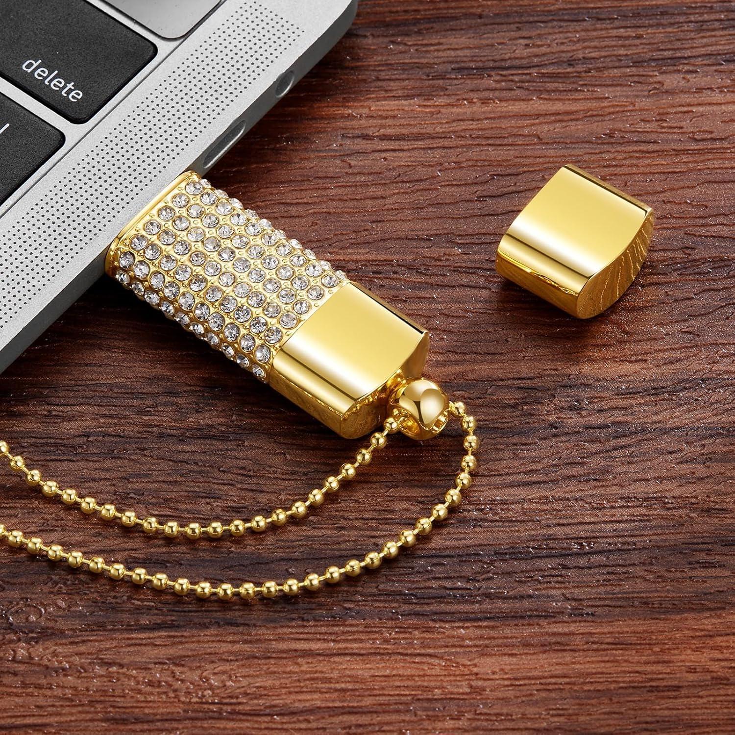 Unidad Flash USB 128GB GARRULAX Oro Memoria USB 2.0