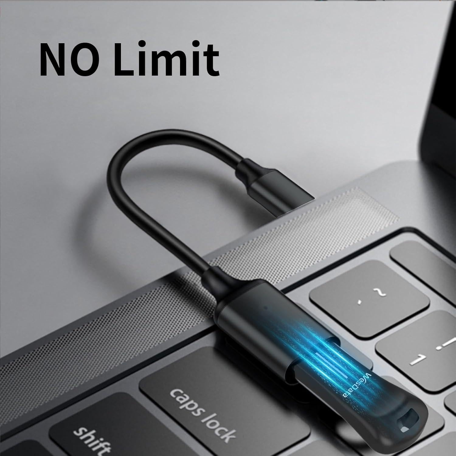 Paquete 2 Unidades Flash USB 64GB WesData con Adaptador USB-C