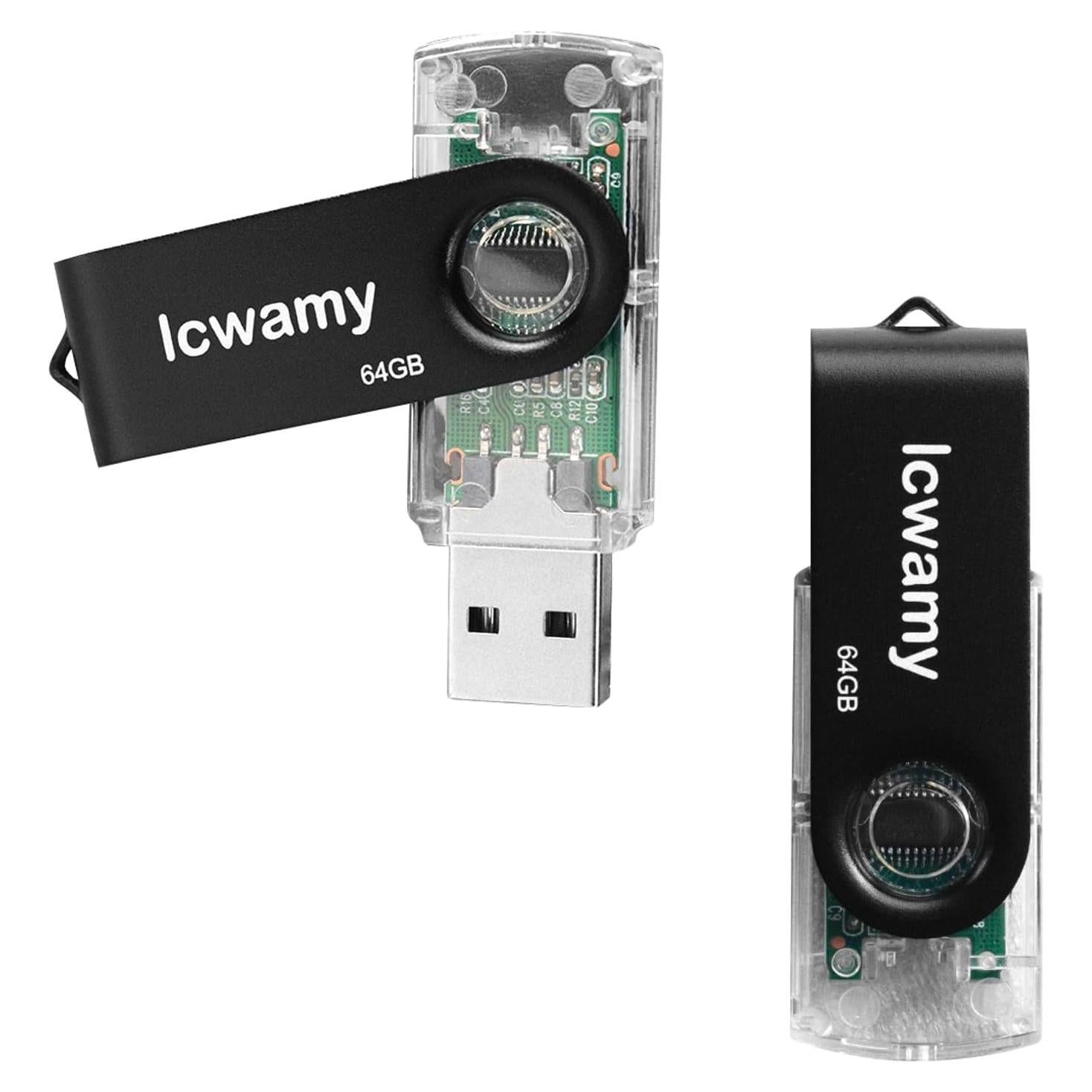 64GB Unidad Flash USB 2 Paquete TTUSB101 Velocidad 27MB/s