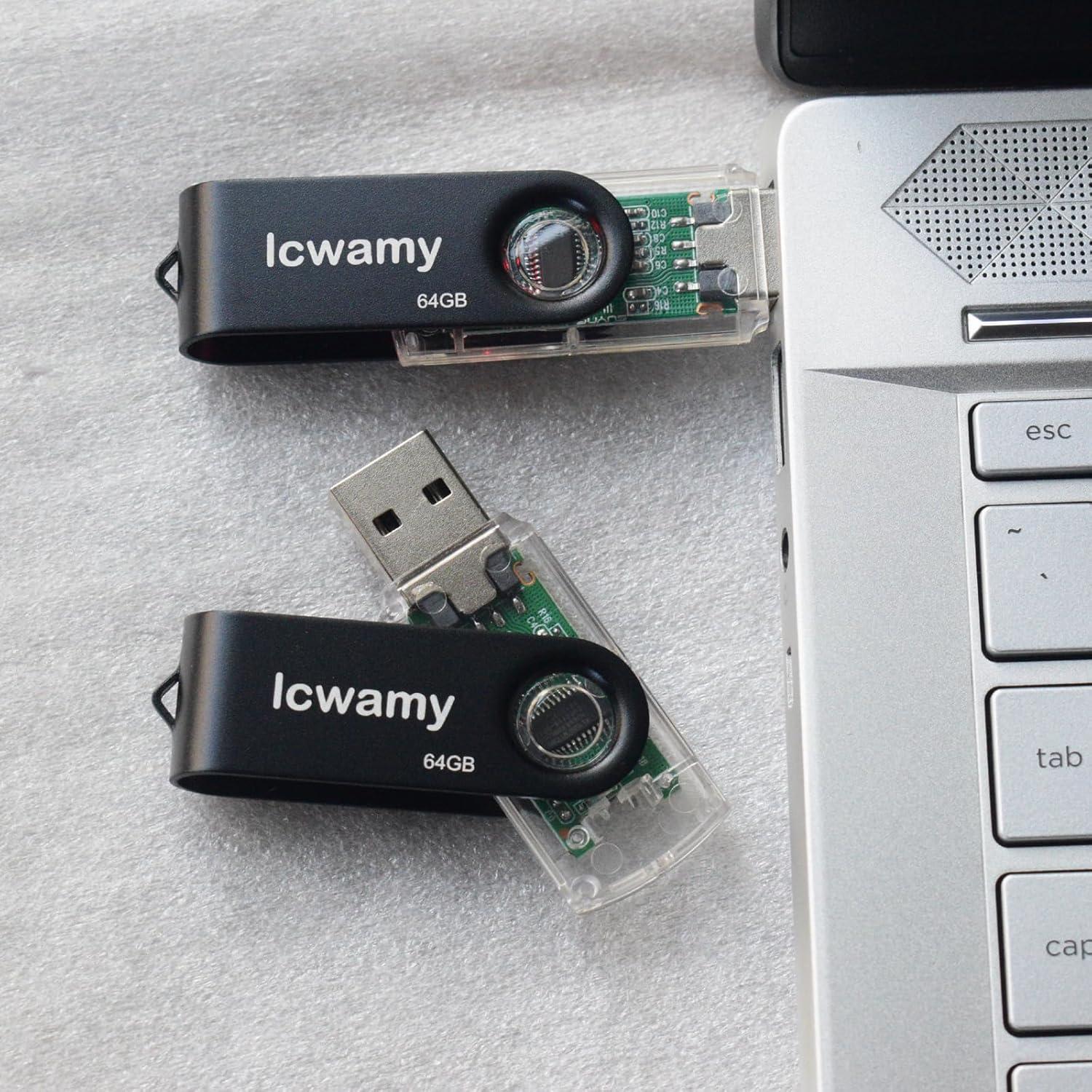 64GB Unidad Flash USB 2 Paquete TTUSB101 Velocidad 27MB/s