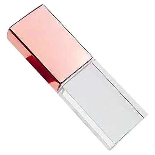 Unidad Flash USB 2.0 SXBan 32GB Cristal Rosa Dorado con LED