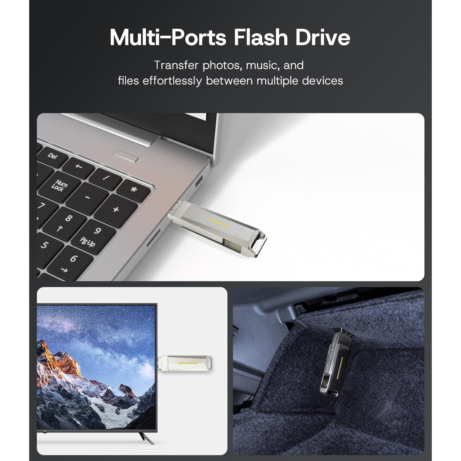 Unidad Flash USB 3.2 SUMK 128GB para Tesla Modelo 3/Y/S/X