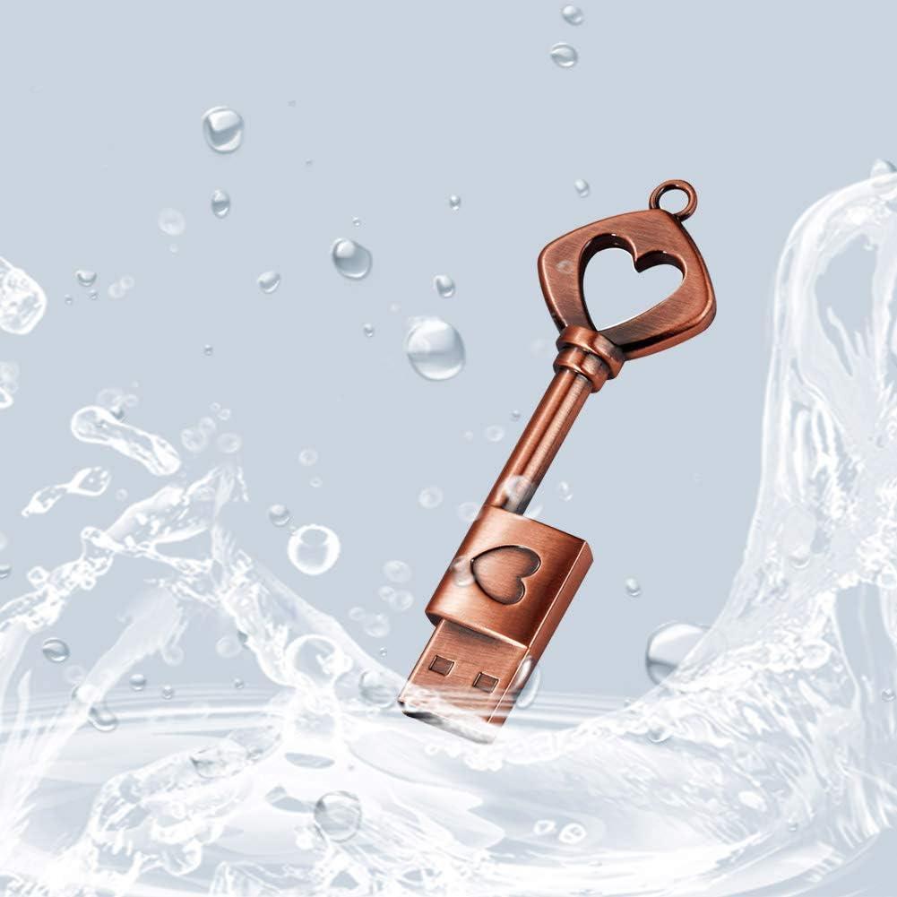 Unidad Flash USB GARRULAX 64GB Llave Corazón Almacenamiento