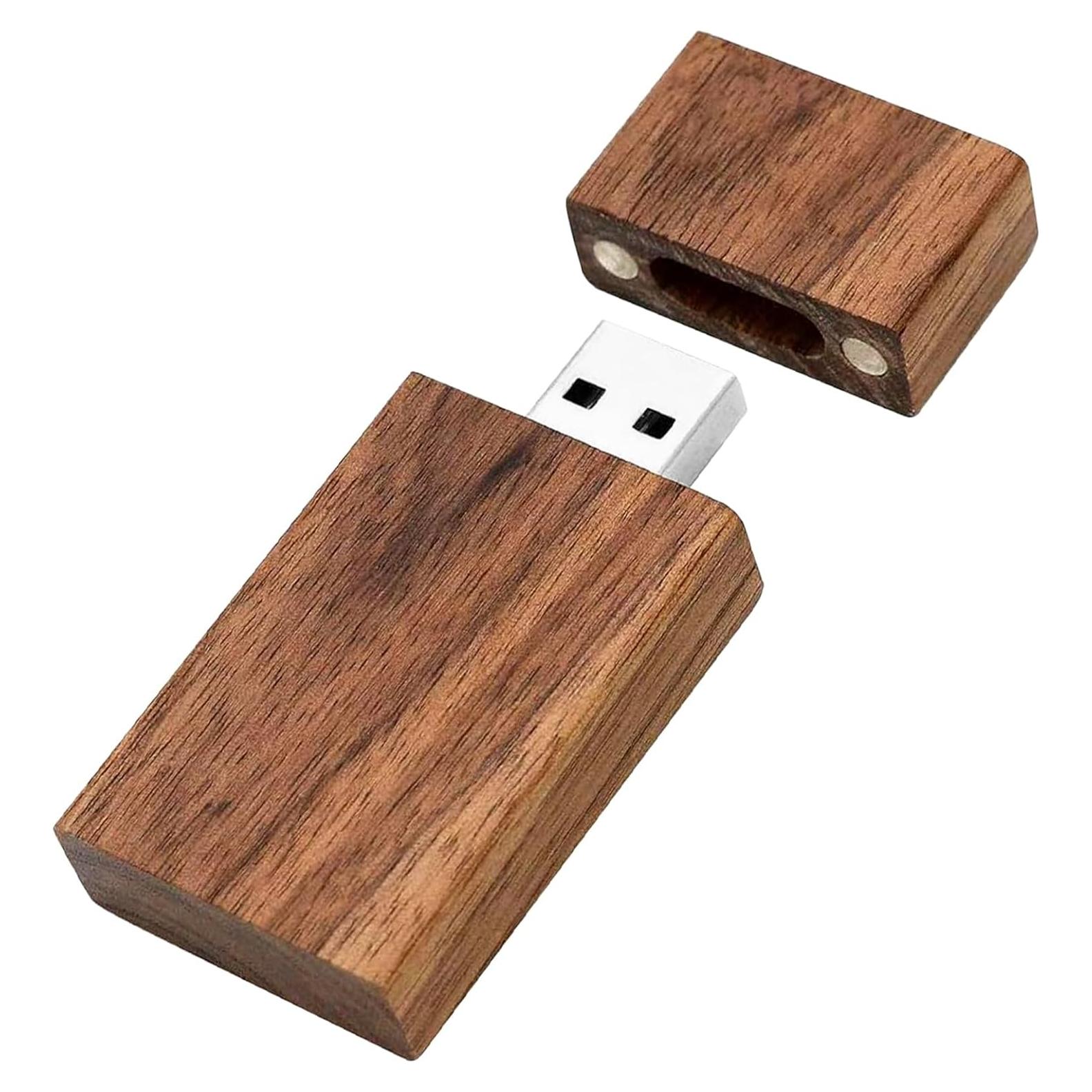 Unidad Flash USB de Madera de Nogal 32GB Alta Velocidad 2.0