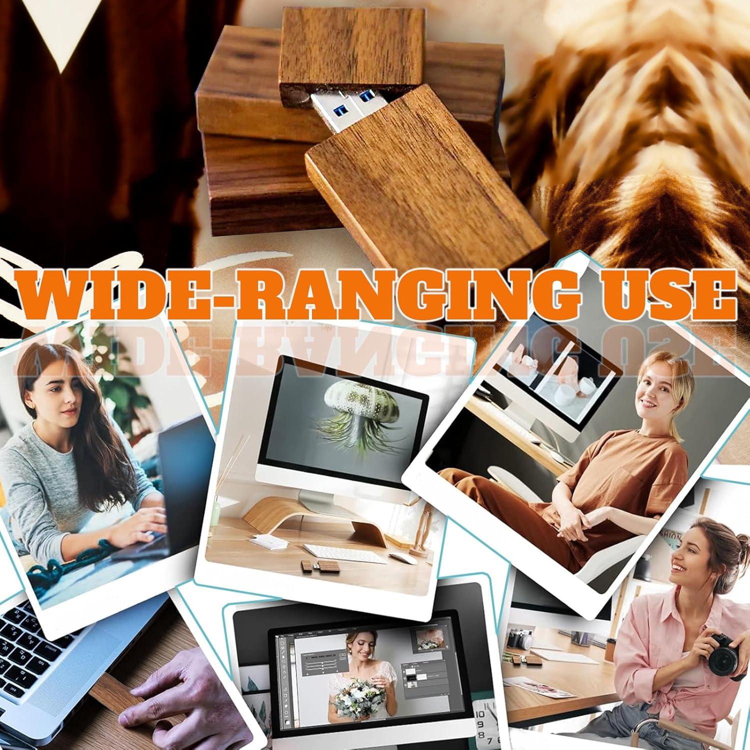 Unidad Flash USB de Madera de Nogal 32GB Alta Velocidad 2.0