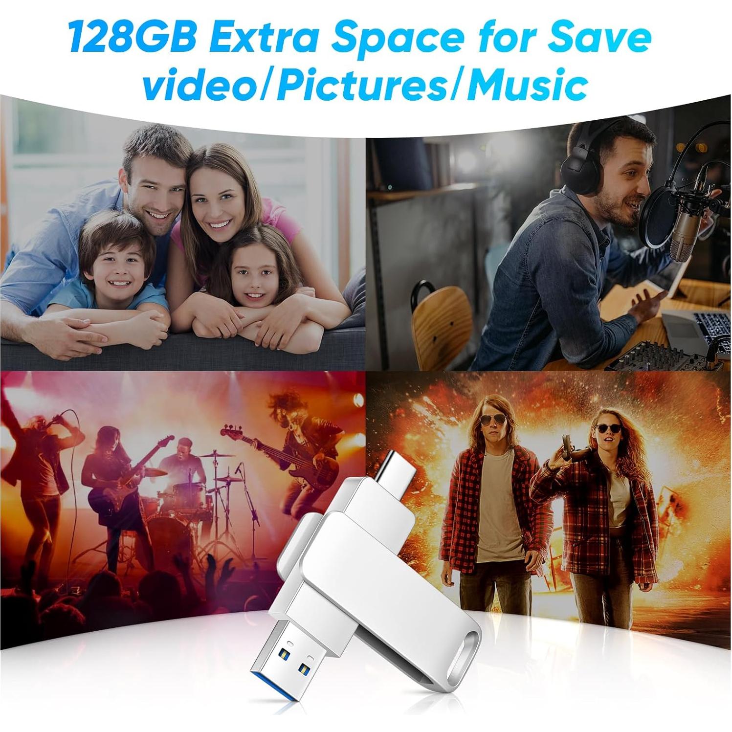 Memoria USB 128GB BlumWay Doble Interfaz USB 3.0 Tipo C