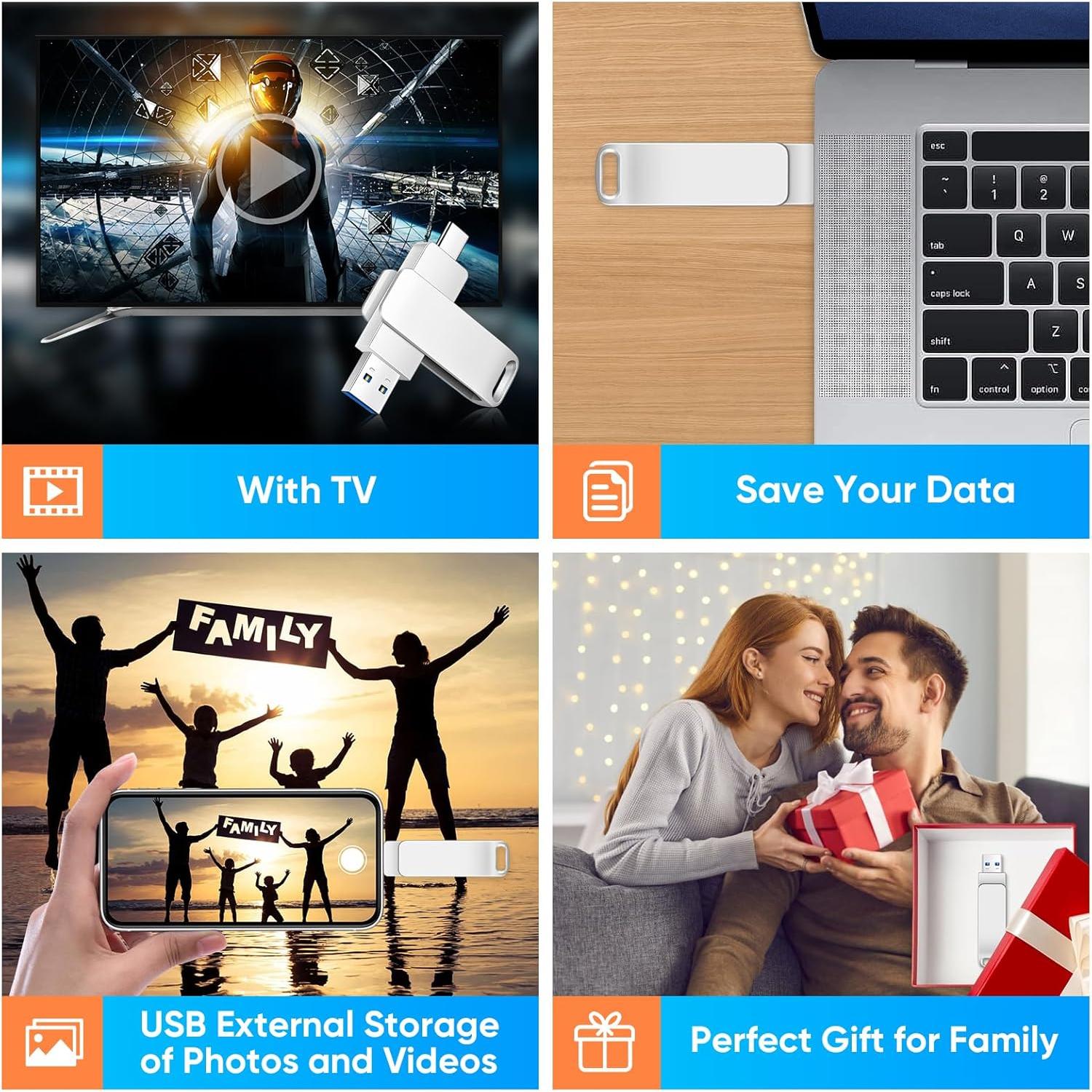 Memoria USB 128GB BlumWay Doble Interfaz USB 3.0 Tipo C