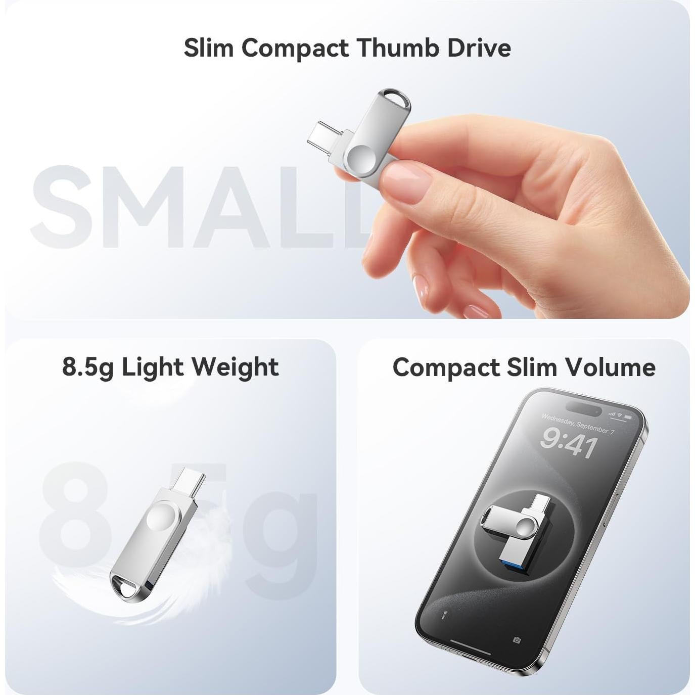 Unidad Flash USB 32GB JUANWE Tipo C y USB A Impermeable