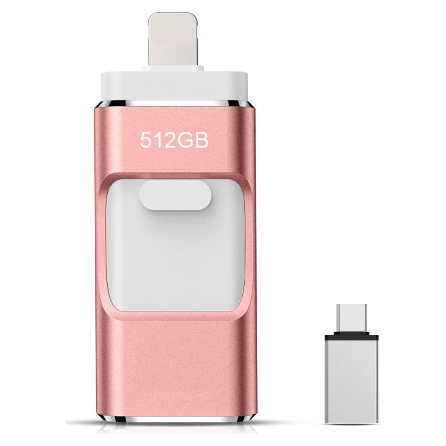 Unidad Flash 512GB Meaqust para iPhone y Android, Alta Velocidad