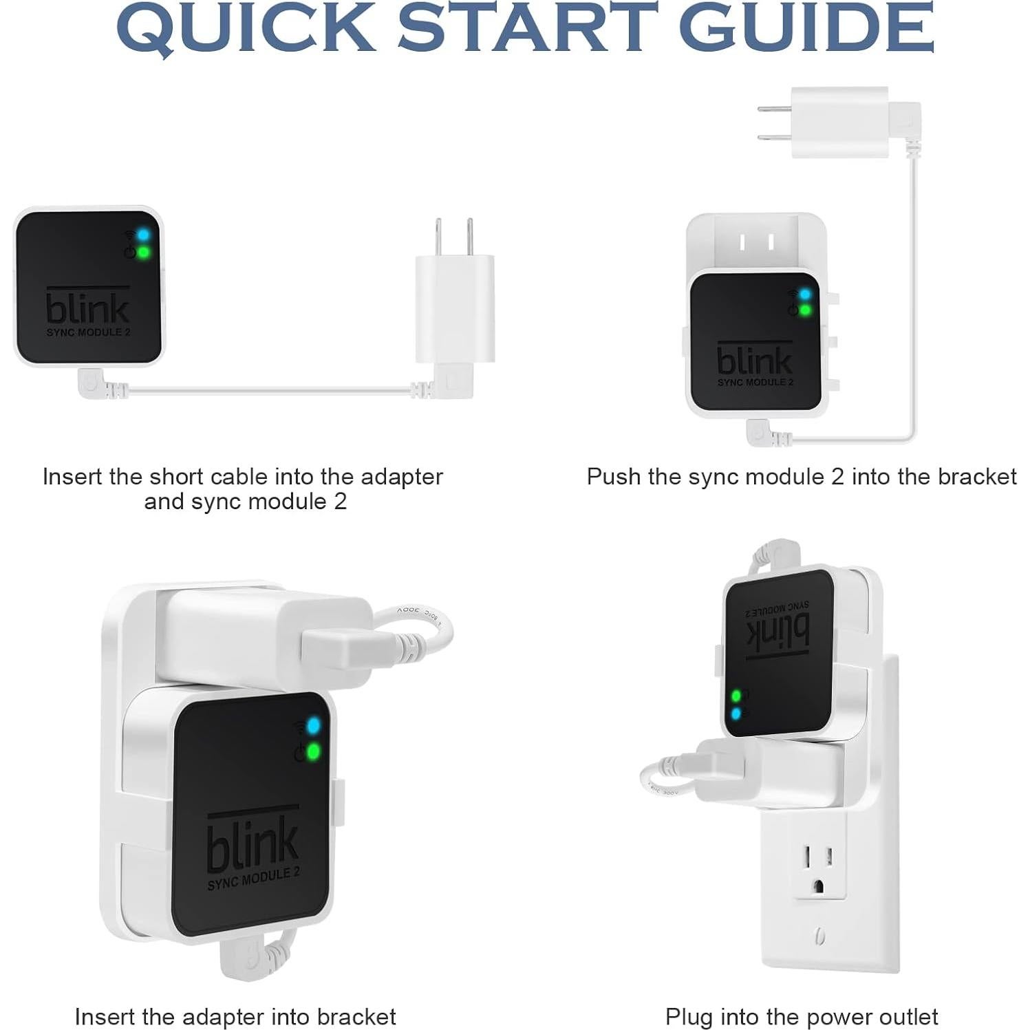 Soporte de Pared WDZREE para Blink Sync Module 2 - Compacto y Ordenado