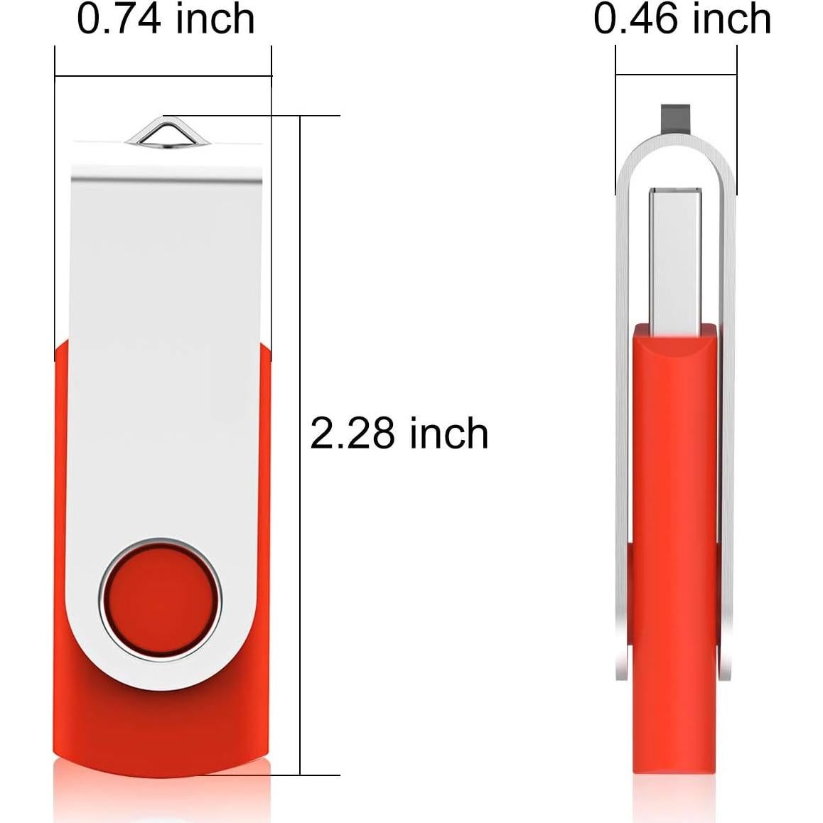 Paquete de 5 unidades flash USB 4GB Alihelan multicolor