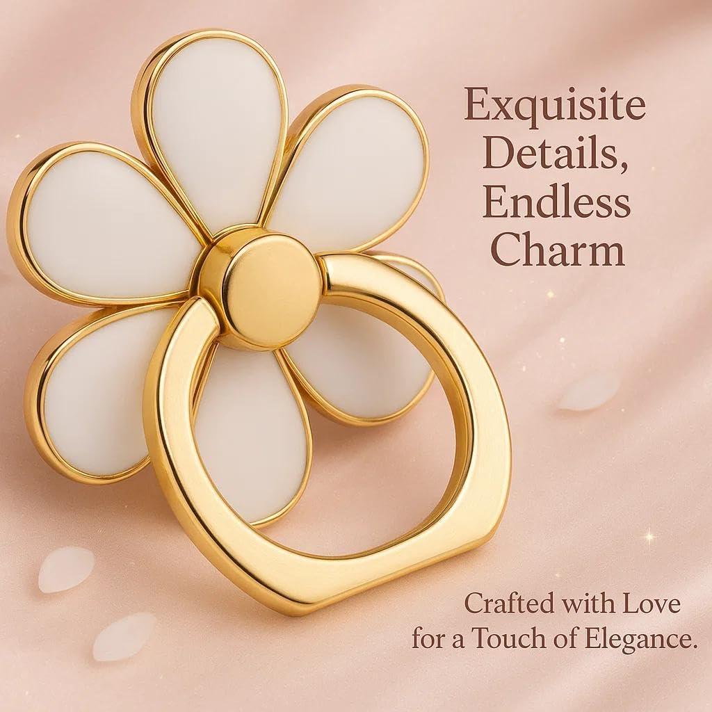 Soporte de Anillo NXVX Blanco para Teléfono 360° - Universal