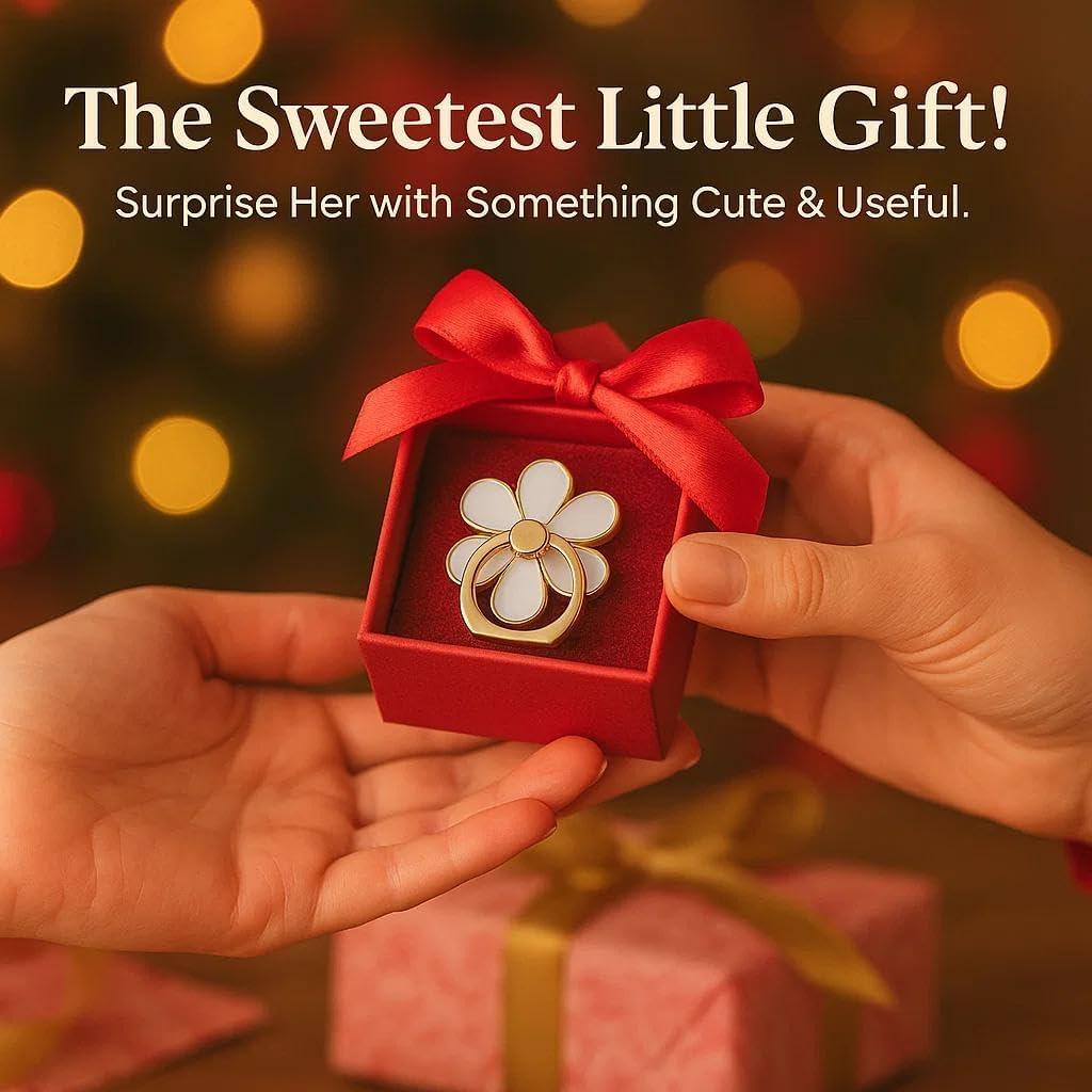 Soporte de Anillo NXVX Blanco para Teléfono 360° - Universal