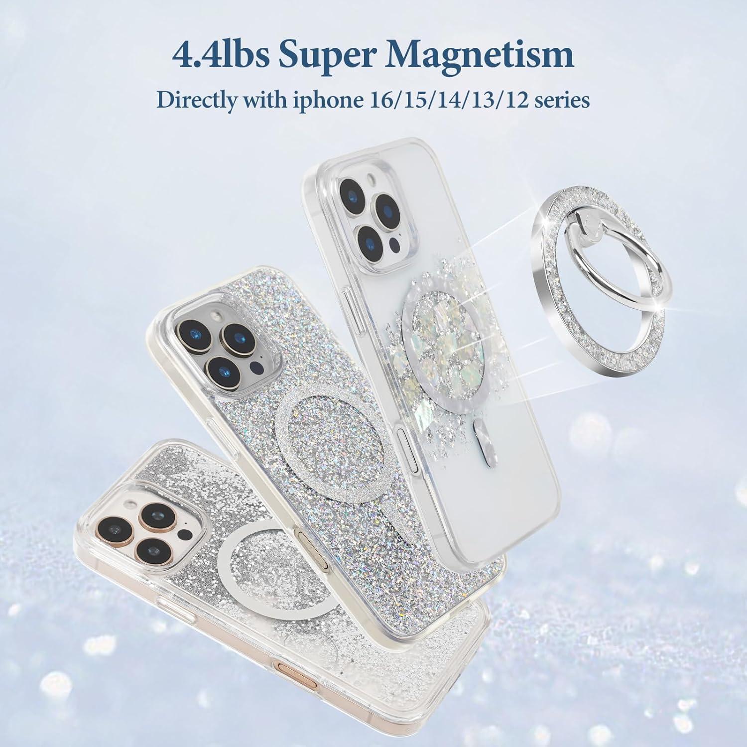 Anillo Magnético Soporte para Teléfono MENTINS MagSafe Plata