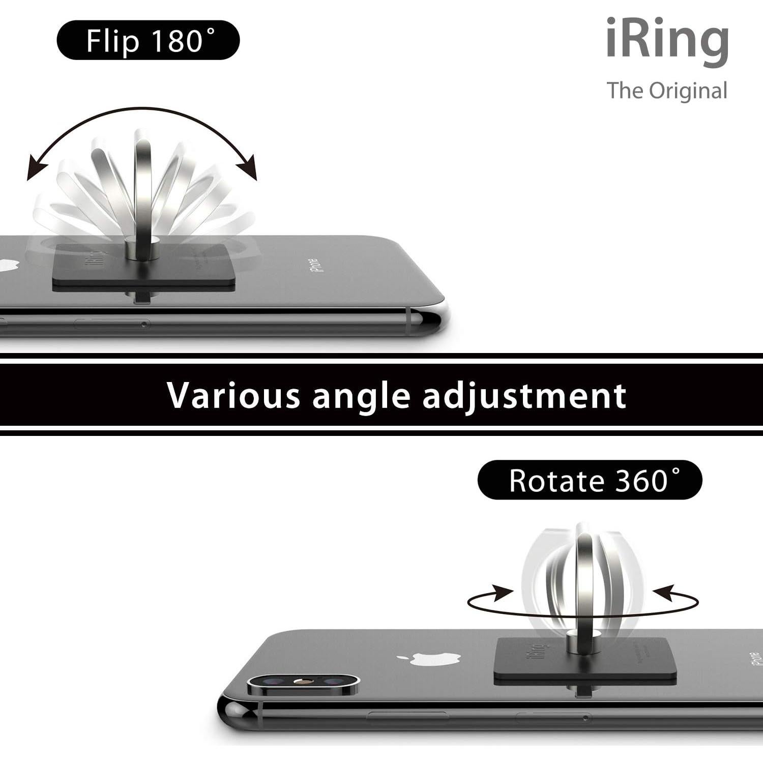 Soporte para Anillo de Teléfono AAUXX iRing Negro Mate