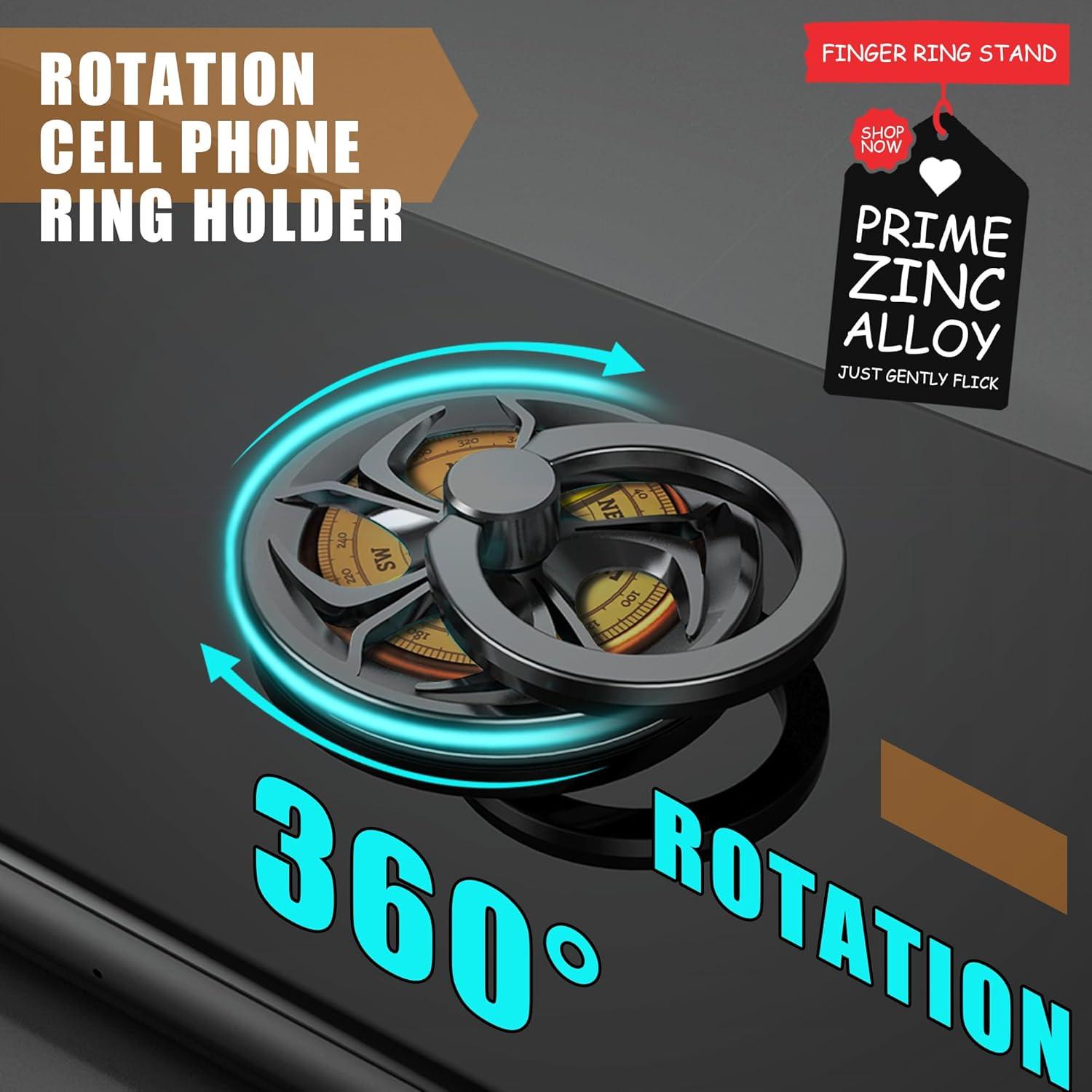 Soporte de Anillo Giratorio Ebulous para Móvil Oro 360°