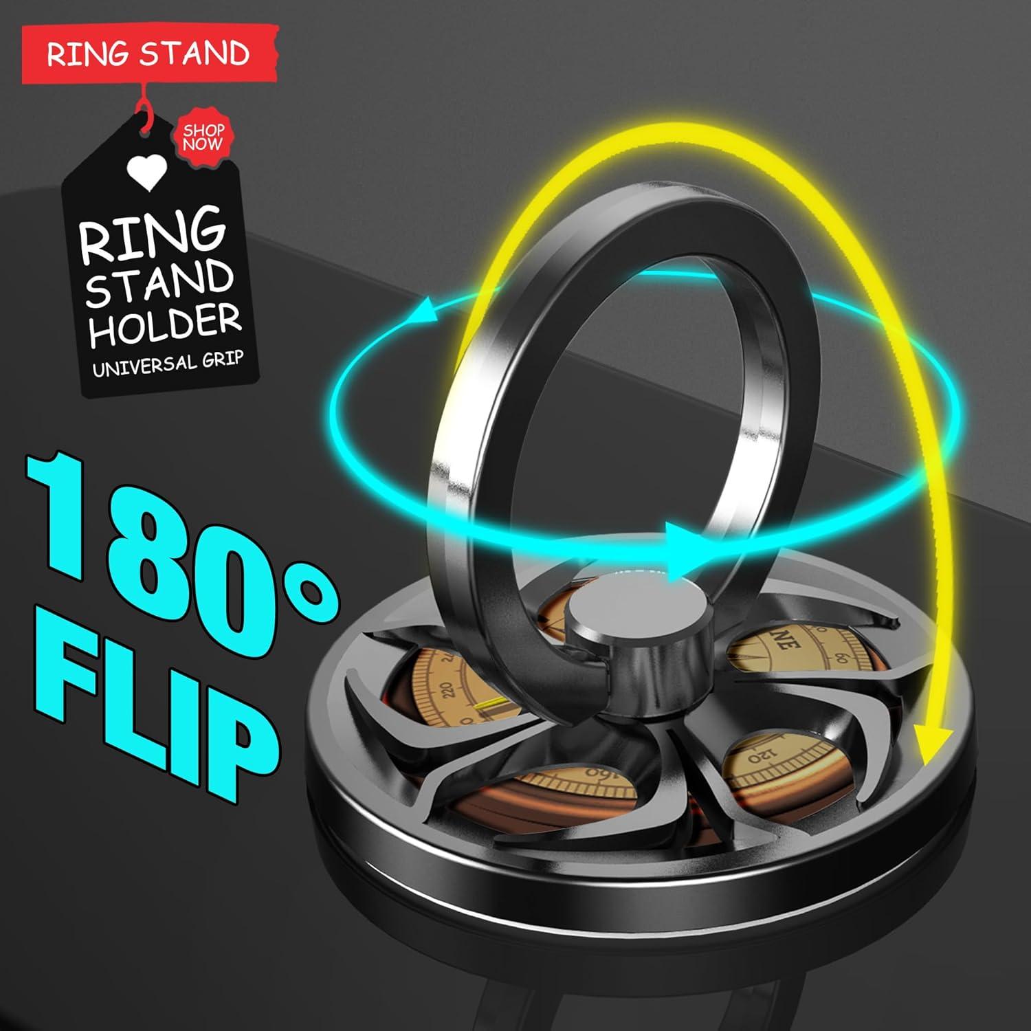 Soporte de Anillo Giratorio Ebulous para Móvil Oro 360°