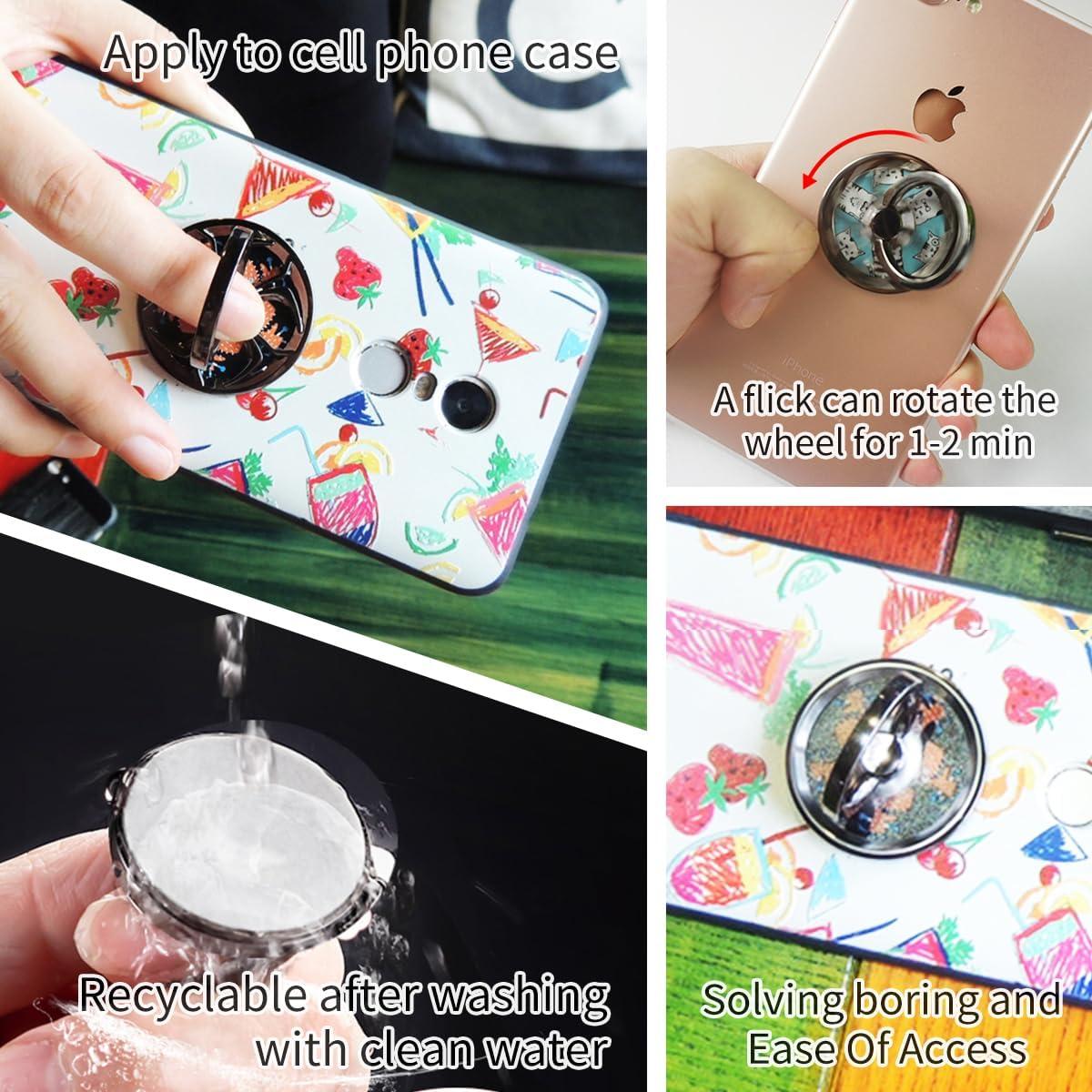 Soporte de Anillo Giratorio Ebulous para Móvil Oro 360°